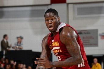 LAS VEGAS, NV - JULY 13:  Anthony Bennett #15 of the Cleveland Cavaliers handles the ball against the San Antonio Spurs at the Samsung NBA Summer League 2014 on July 13, 2014 at the Cox Pavilion in Las Vegas, Nevada. NOTE TO USER: User expressly acknowled