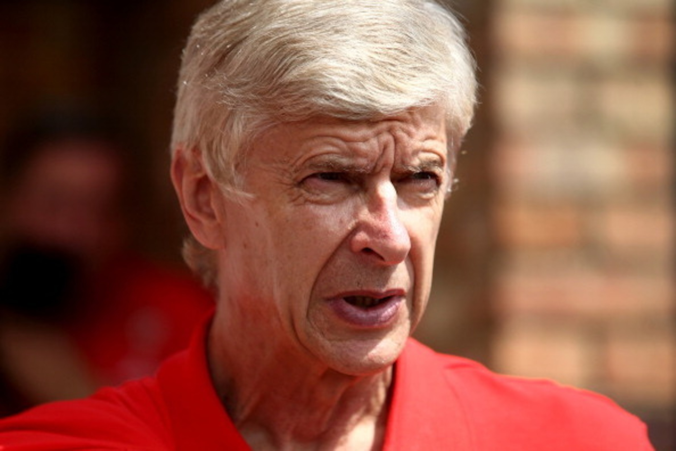 BOREHAMWOOD, ENGLAND - JULY 19:  Arsenal manager Arsene Wenger looks on ahead of the pre season friendly match between Borehamwood and Arsenal at Meadow Park on July 19, 2014 in Borehamwood, England.  (Photo by Jordan Mansfield/Getty Images)