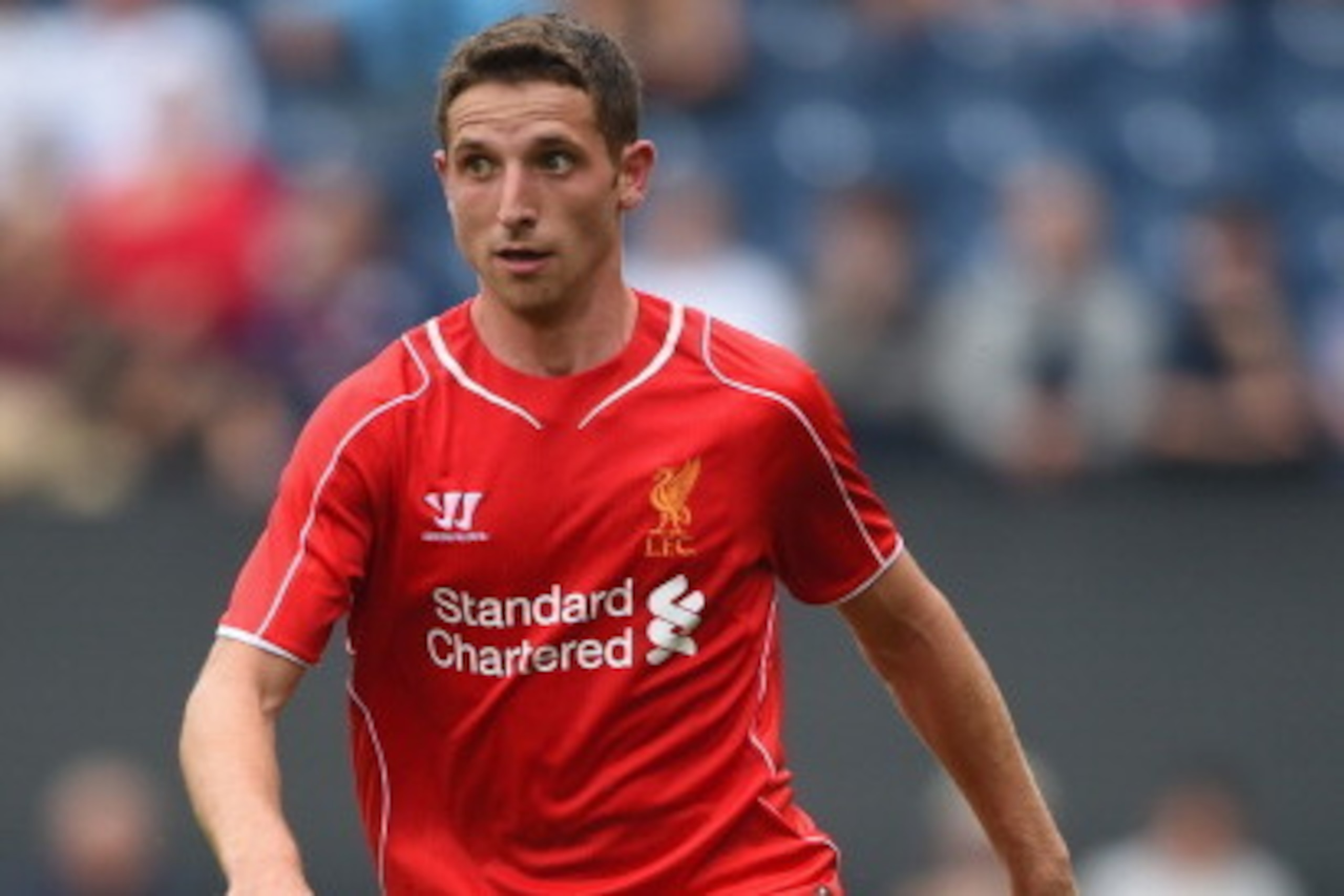 PRESTON, LANCASHIRE - JULY 19: Joe Allen of Liverpool in action during the pre season friendly match between Preston North End and Liverpool at Deepdale on July 19, 2014 in Preston, Lancashire. (Photo by Michael Regan/Getty Images) PRESTON, LANCASHIRE - JULY 19: Joe Allen of Liverpool in action during the pre season friendly match between Preston North End and Liverpool at Deepdale on July 19, 2014 in Preston, Lancashire. (Photo by Michael Regan/Getty Images)