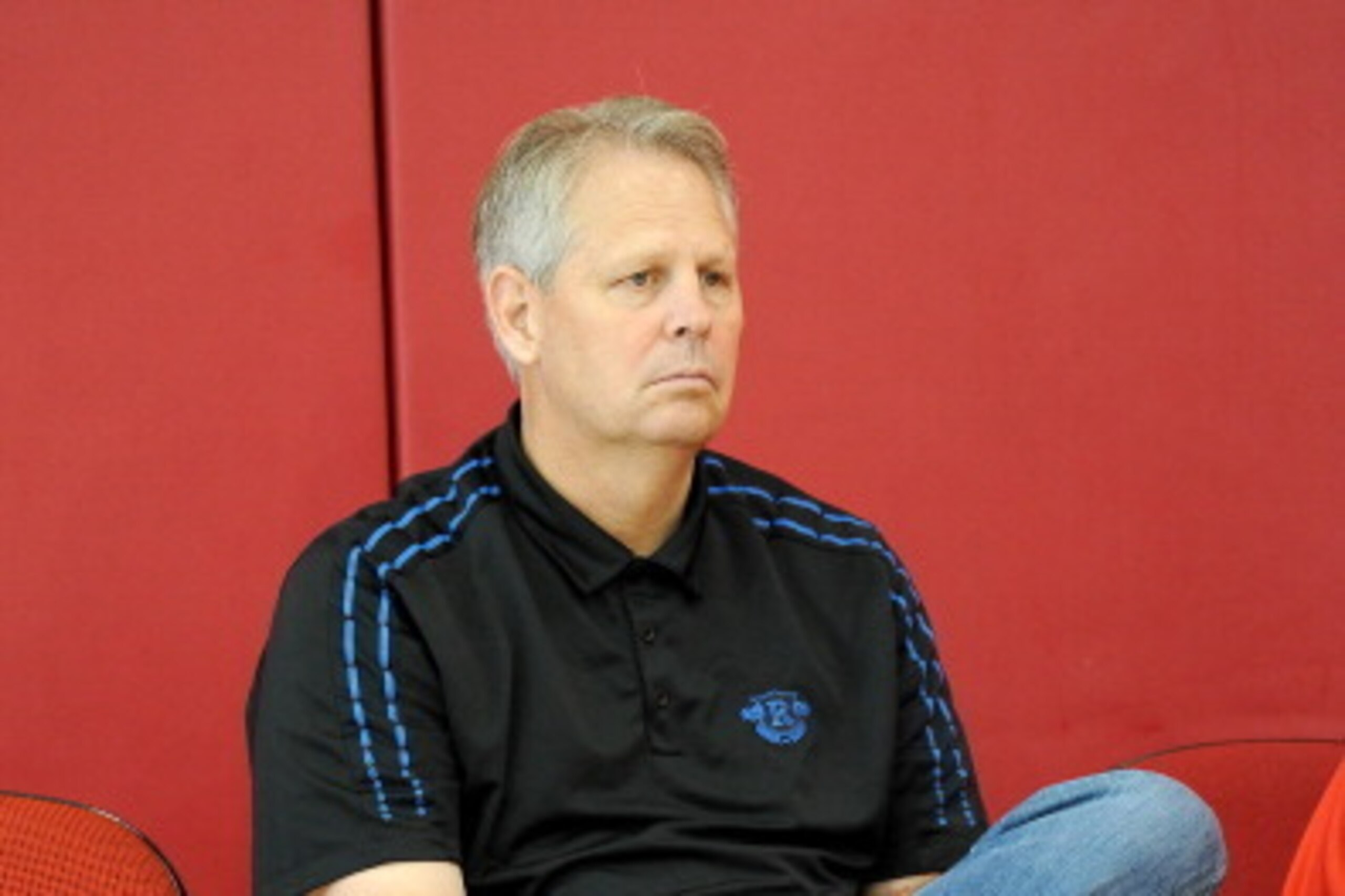 LAS VEGAS, NV - JULY 23: Danny Ainge watches the USA Basketball Men's National Team practice at Training Camp at the Mendenhall Center on July 23, 2013, in Las Vegas, Nevada.  NOTE TO USER: User expressly acknowledges and agrees that, by downloading and/o