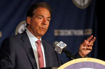 Alabama head coach Nick Saban