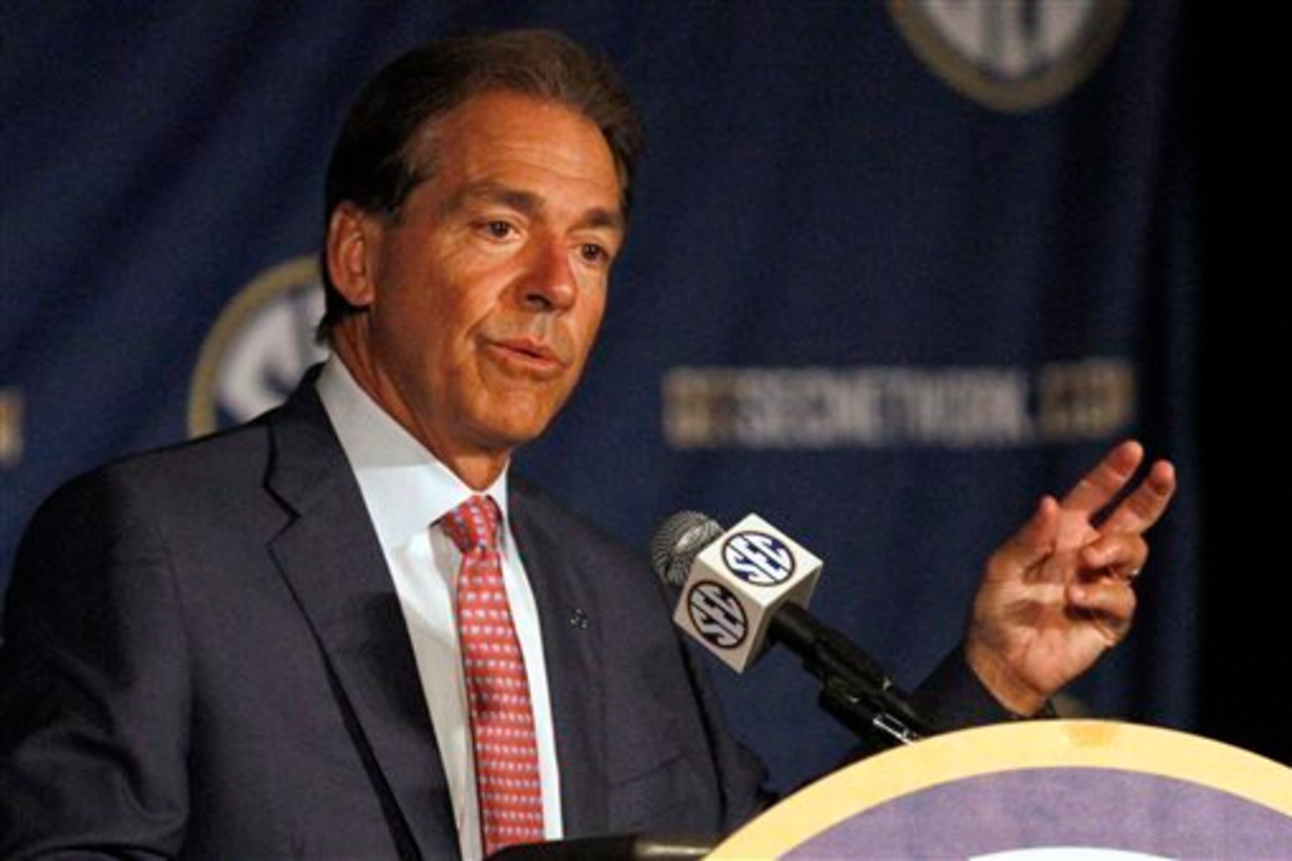 Alabama head coach Nick Saban Alabama head coach Nick Saban