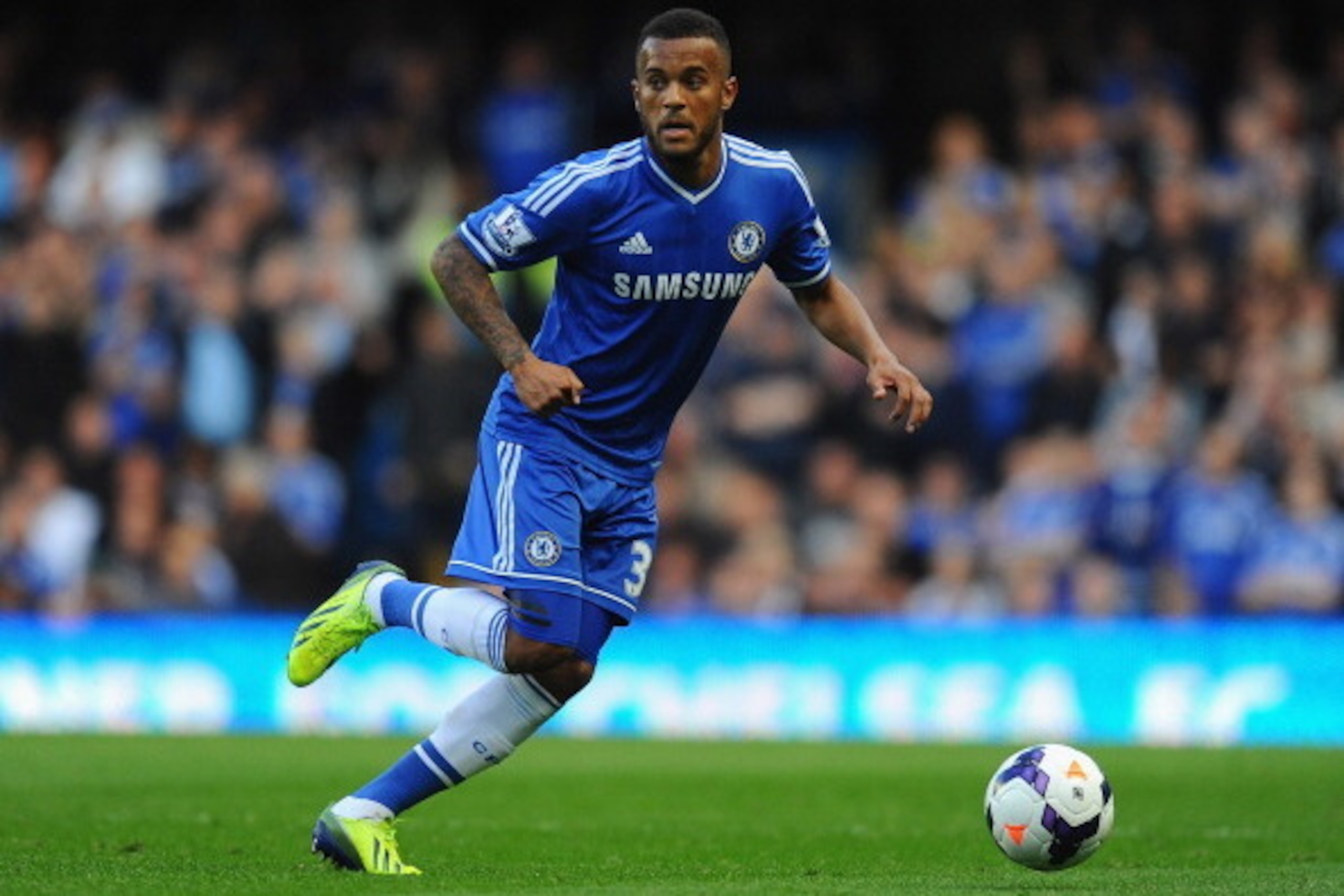 LONDON, ENGLAND - OCTOBER 19:  Ryan Bertrand of Chelsea in action during the Barclays Premier League match between Chelsea and Cardiff City at Stamford Bridge on October 19, 2013 in London, England.  (Photo by Mike Hewitt/Getty Images)