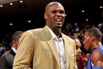 ORLANDO , FL - FEBRUARY 4:  Adonal Foyle of the Orlando Magic during the game against the Los Angeles Clippers on February 4, 2009 at Amway Arena in Orlando, Florida.  NOTE TO USER: User expressly acknowledges and agrees that, by downloading and or using