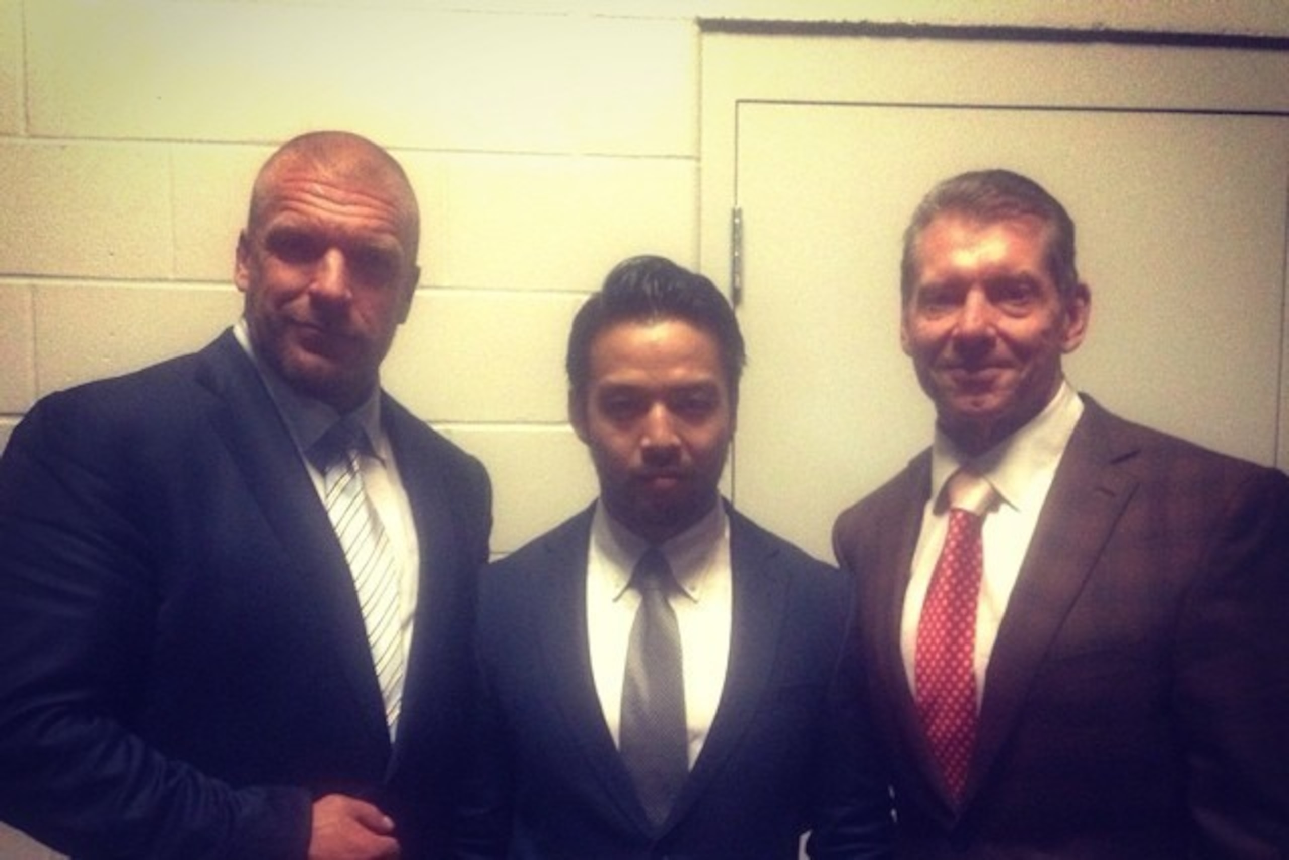 Triple H and Vince McMahon welcome Kenta to NXT.