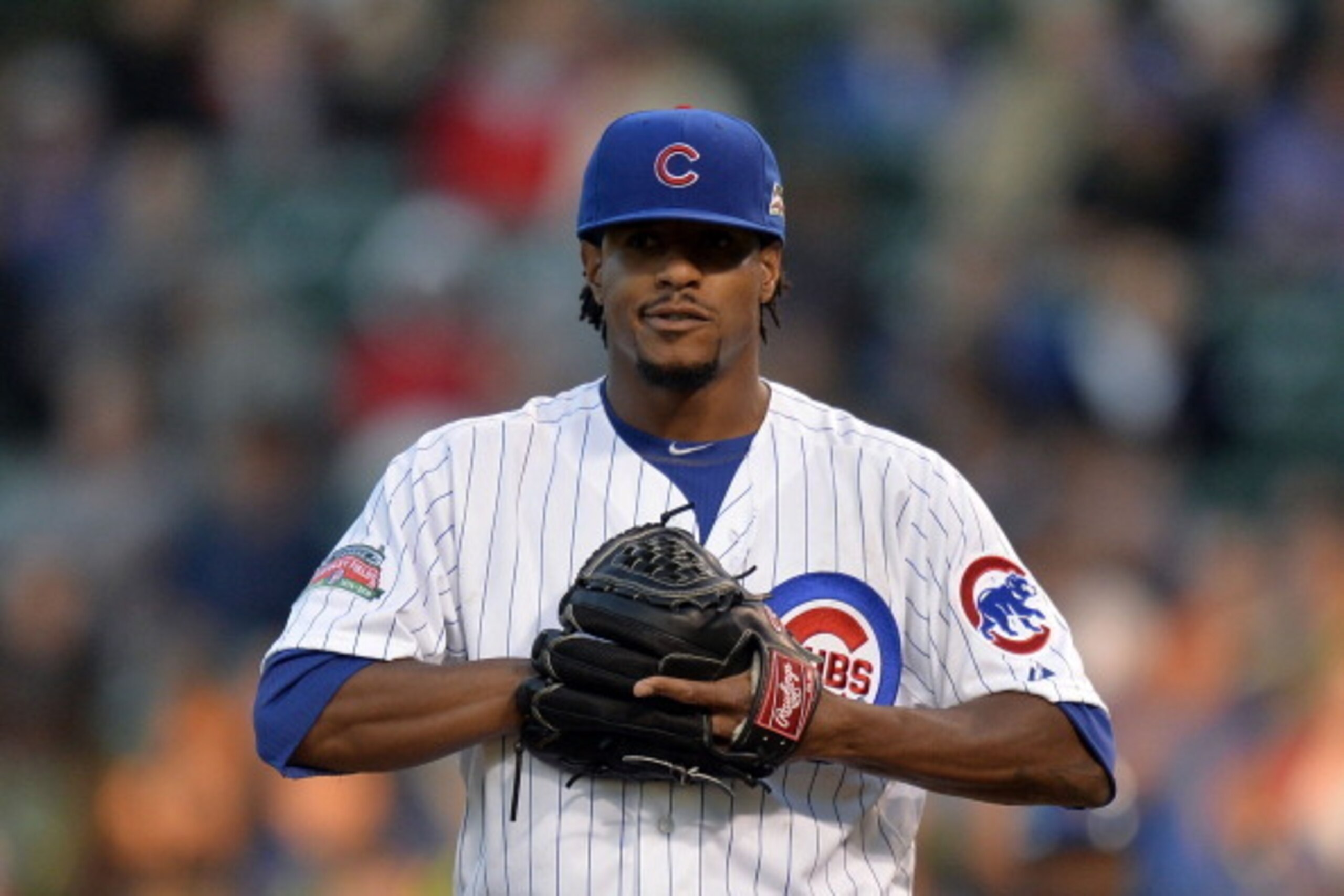 CHICAGO, IL - JUNE 4: Starter Edwin Jackson #36 of the Chicago Cubs stands on the mound during the second inning against the New York Mets at Wrigley Field June 4, 2014 in Chicago, Illinois. (Photo by Brian Kersey/Getty Images) CHICAGO, IL - JUNE 4: Starter Edwin Jackson #36 of the Chicago Cubs stands on the mound during the second inning against the New York Mets at Wrigley Field June 4, 2014 in Chicago, Illinois. (Photo by Brian Kersey/Getty Images)