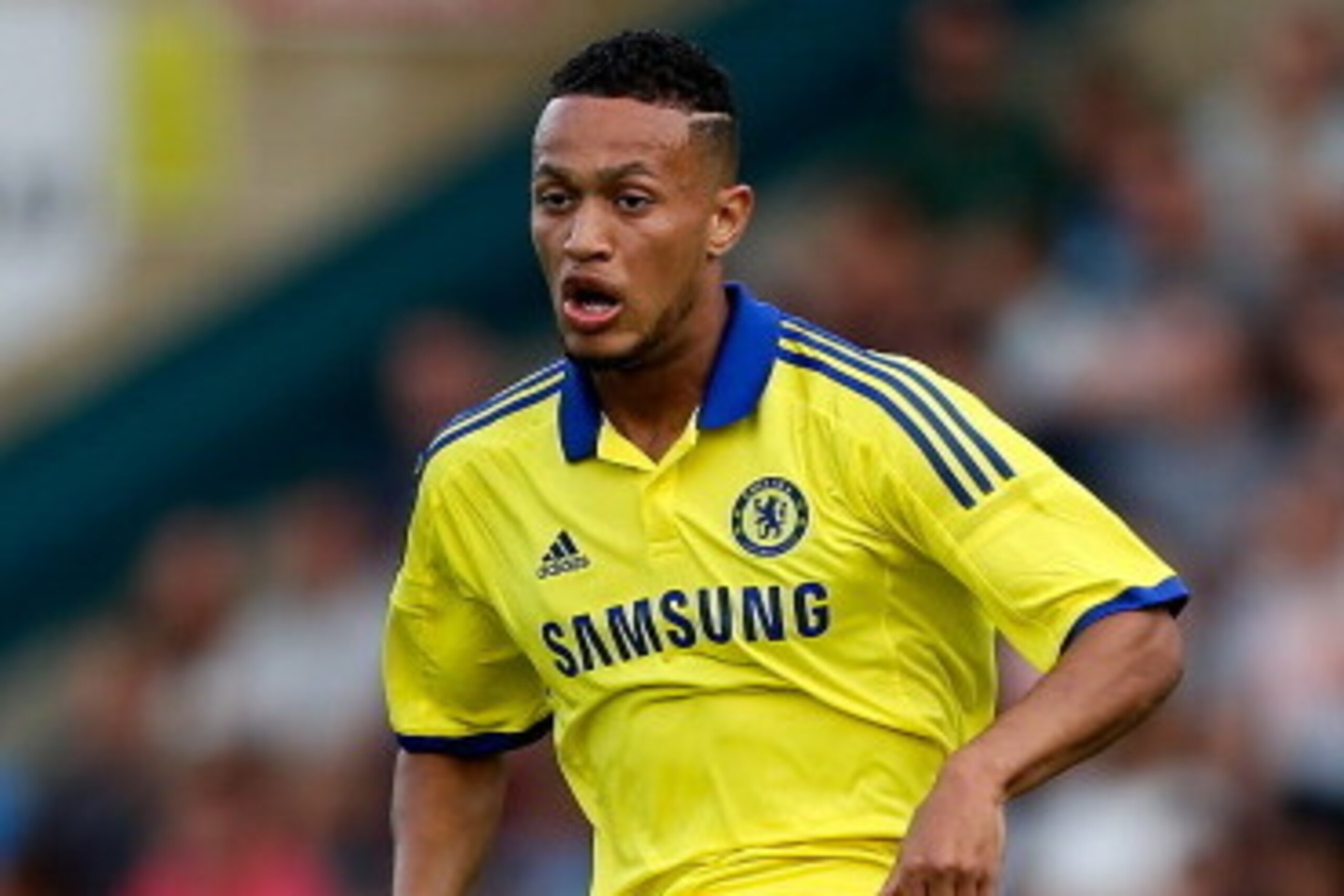 HIGH WYCOMBE, ENGLAND - JULY 16: Lewis Baker of Chelsea in action duing the pre season friendly match between Wycombe Wanderers and Chelsea at Adams Park on July 16, 2014 in High Wycombe, England.  (Photo by Ben Hoskins/Getty Images)