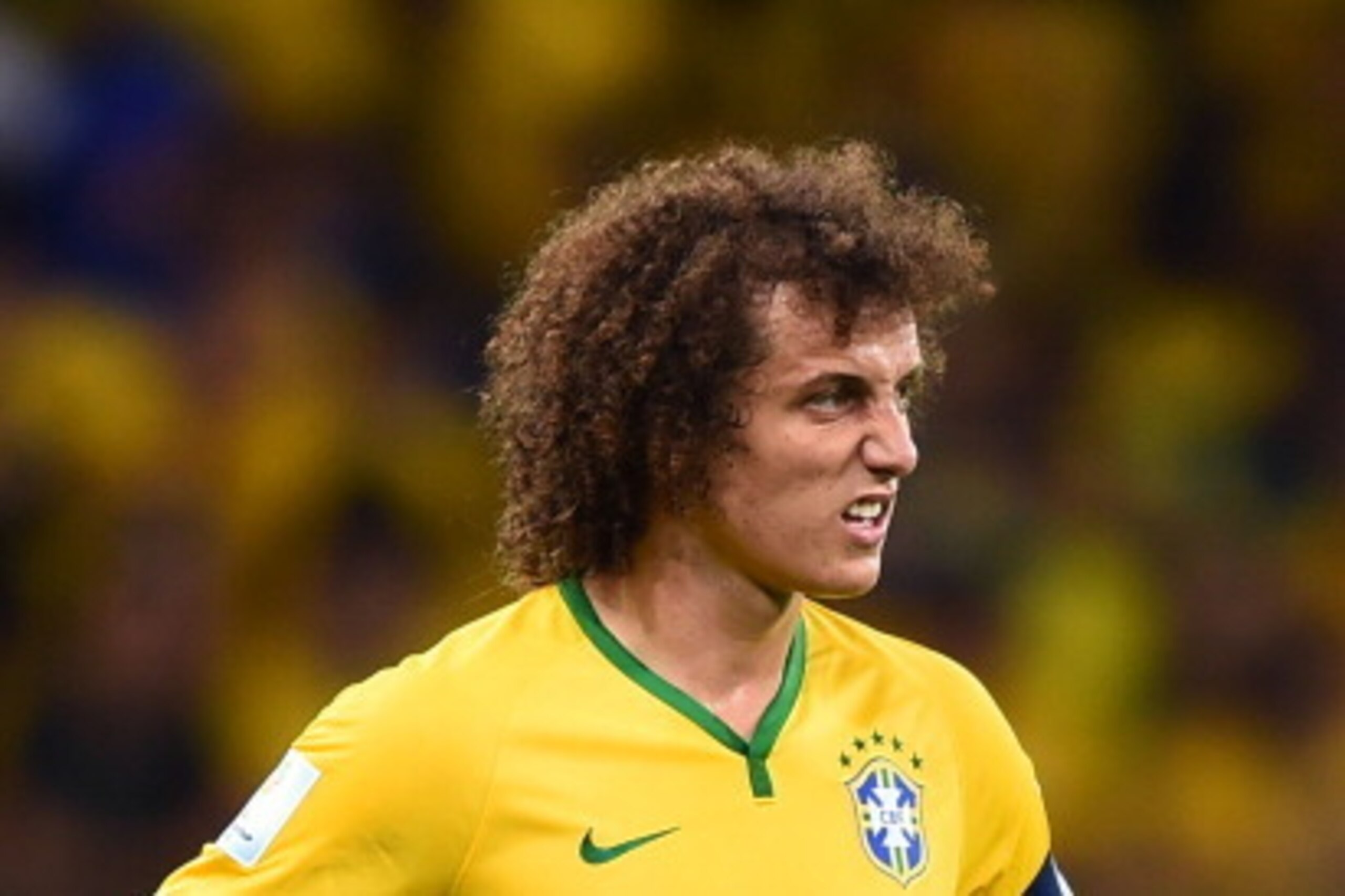 BELO HORIZONTE, BRAZIL - JULY 08: David Luiz of Brazil looks on after Germany's sixth goal during the 2014 FIFA World Cup Brazil Semi Final match between Brazil and Germany at Estadio Mineirao on July 8, 2014 in Belo Horizonte, Brazil.  (Photo by Laurence