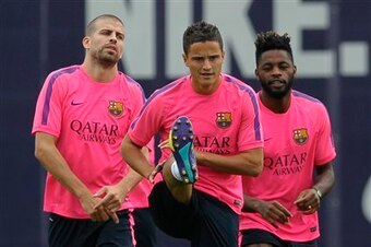 Gerard Pique and the rest of Barca's Spanish contingent have rejoined training.