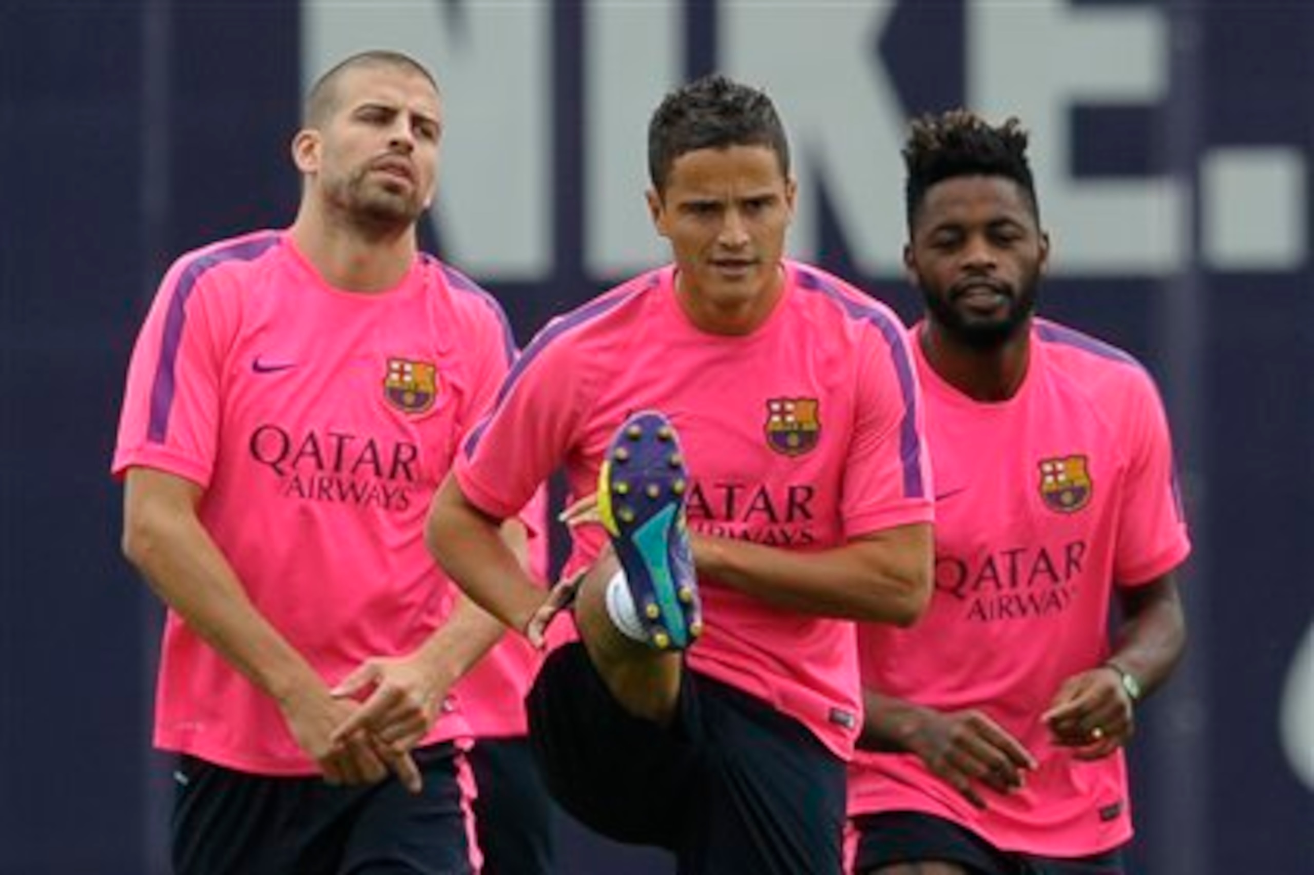 Gerard Pique and the rest of Barca's Spanish contingent have rejoined training.