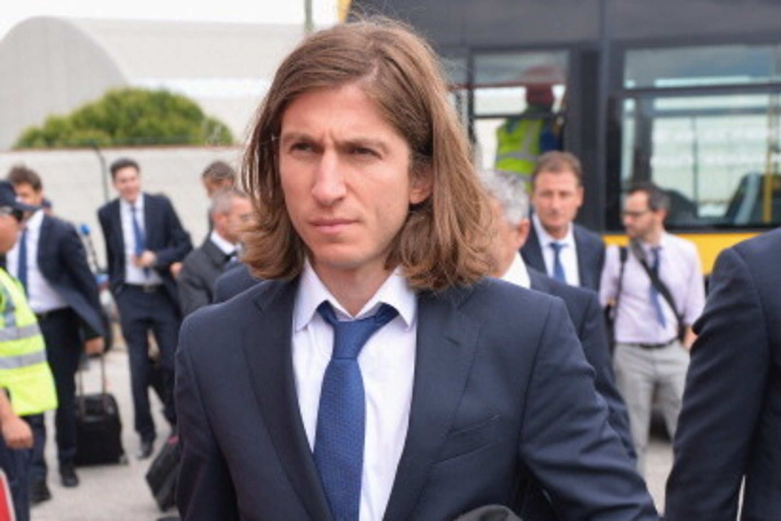LISBON, PORTUGAL - MAY 23: Filipe Luis of Athletico Madrid arrives at Lisbon airport prior to the UEFA Champions League Final between Real Madrid and Athletico Madrid at Estadio da Luz on May 23, 2014 in Lisbon, Portugal  (Photo by Stuart Franklin/Getty I