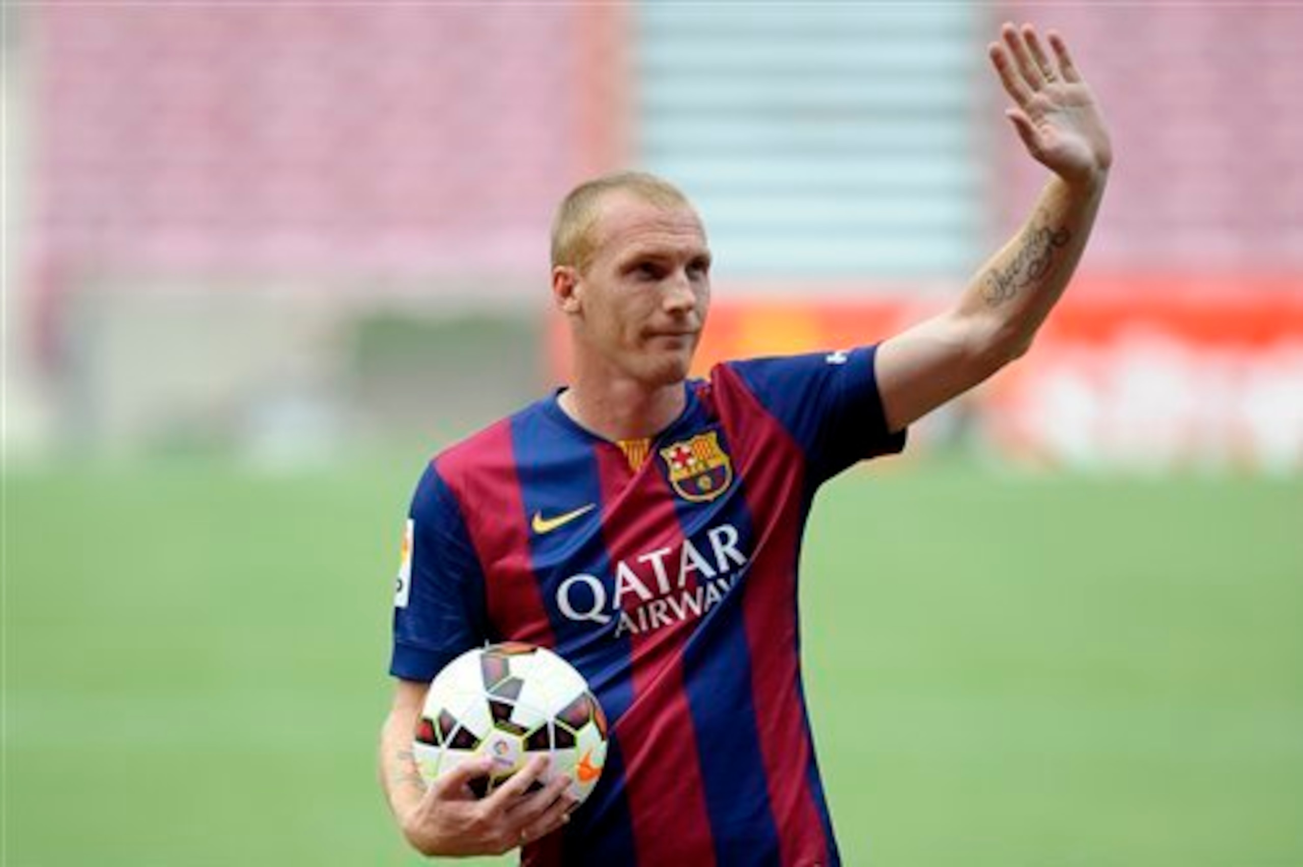 Jeremy Mathieu is likely to be a first choice in the heart of the Barca back line.