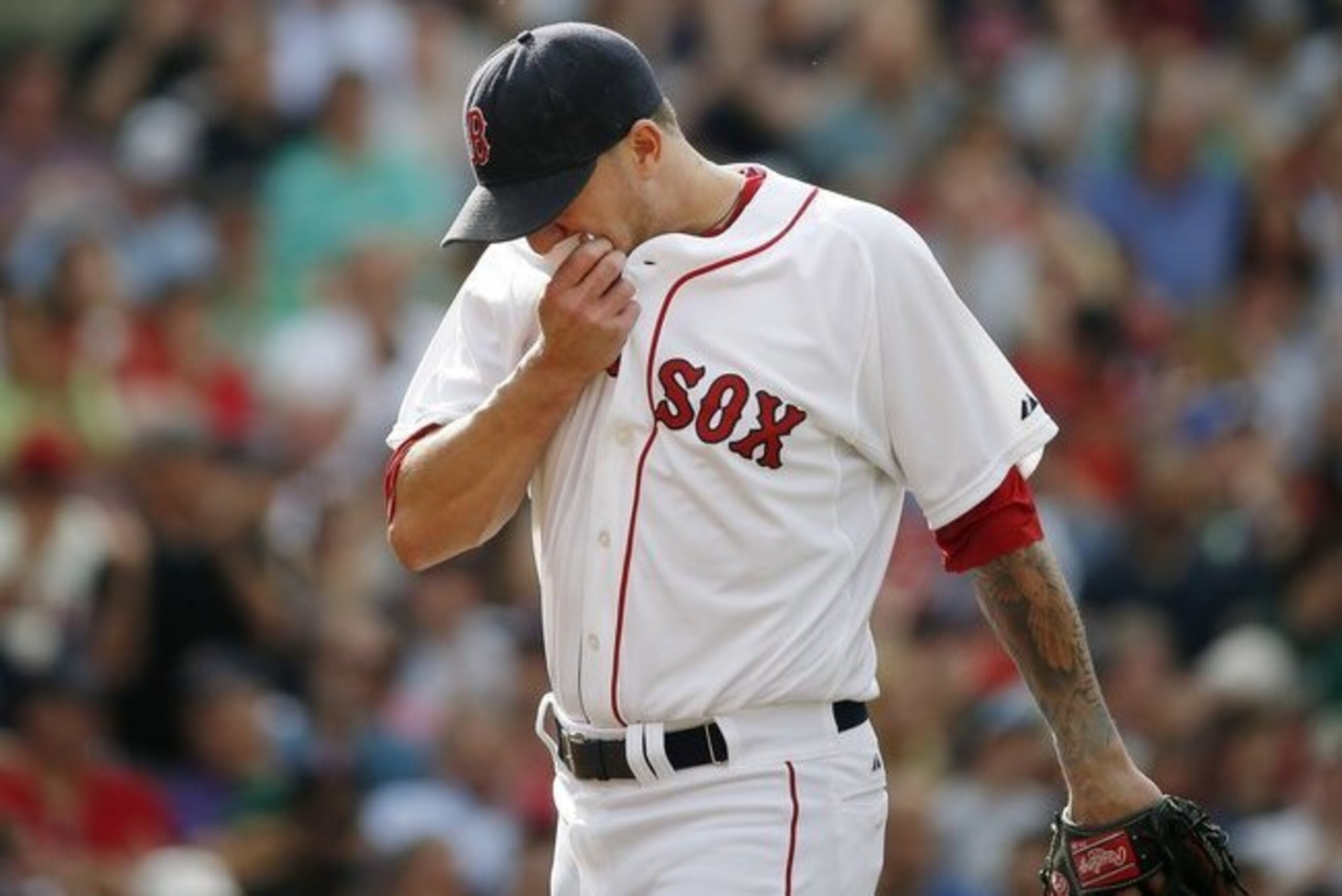 Make no mistake: The struggle has been quite real for Jake Peavy in 2013. Make no mistake: The struggle has been quite real for Jake Peavy in 2013.