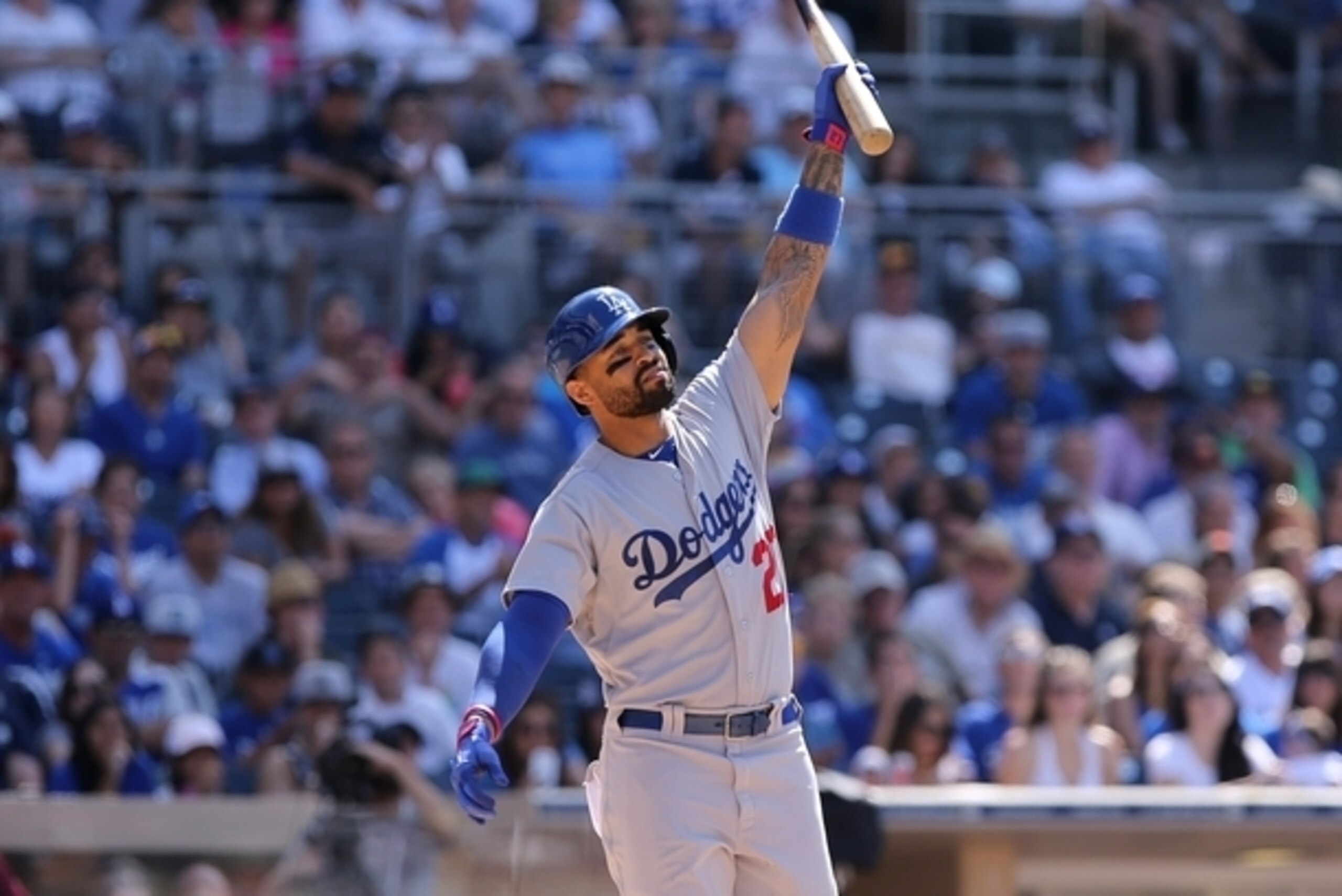 Matt Kemp sometimes forgets which way the bat goes, but the Red Sox are still interested