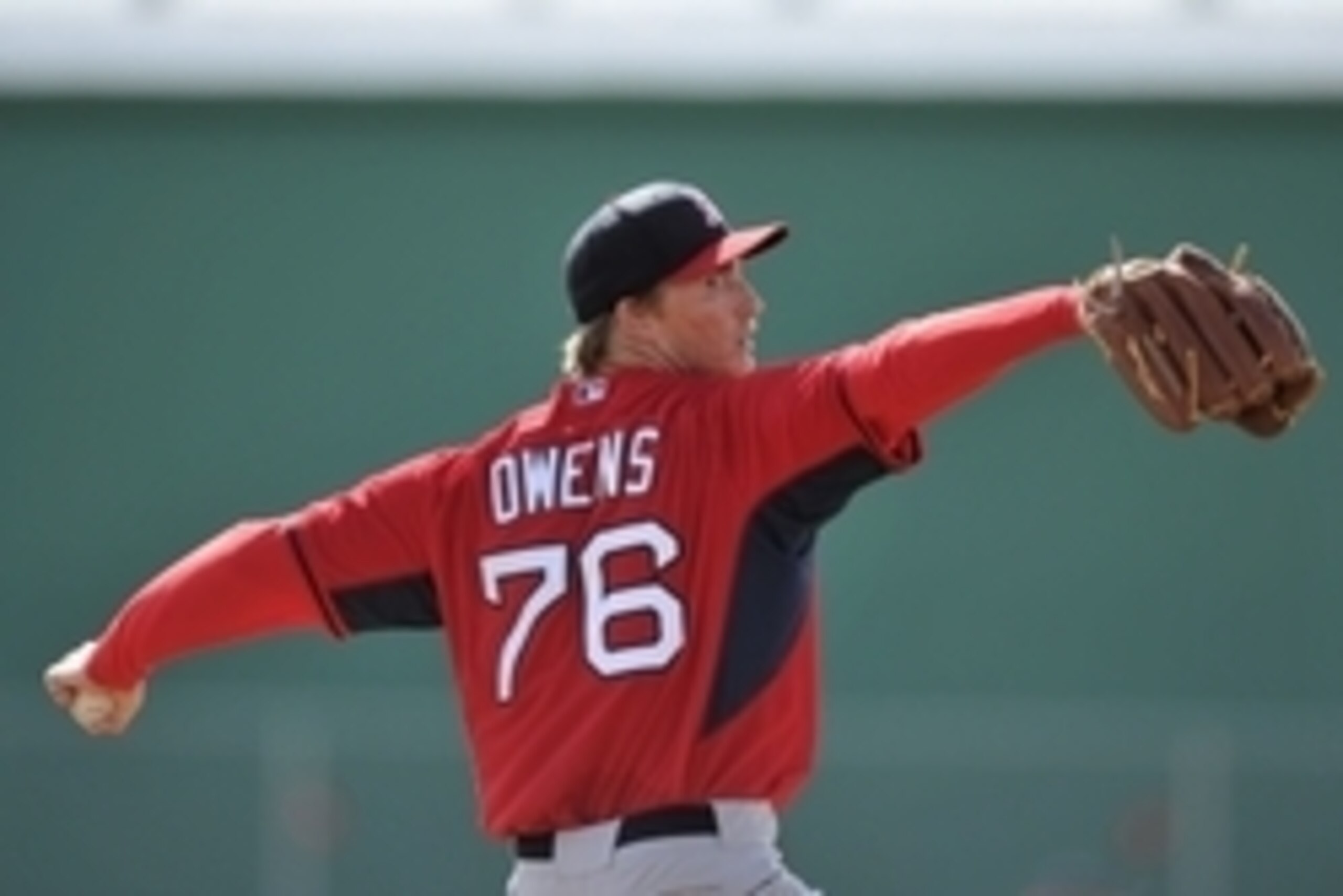 Feb 21, 2014; Ft Myers, FL, USA; Boston Red Sox starting pitcher Henry Owens (76) throws during spring training at JetBlue Park. Mandatory Credit: Steve Mitchell-USA TODAY Sports