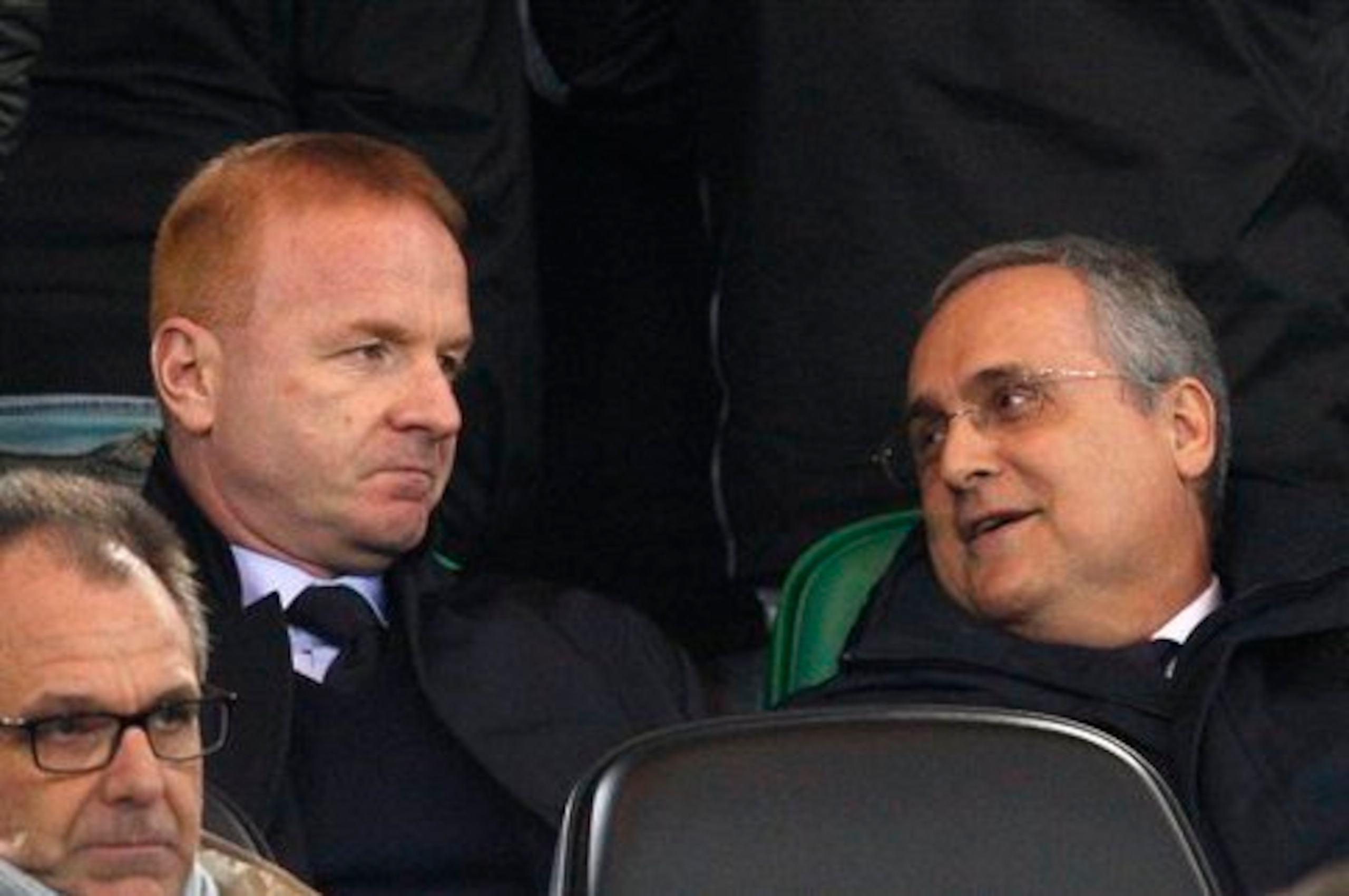 Director Igli Tare, left, and president Claudio Lotito aren't pleasing the fans recently.