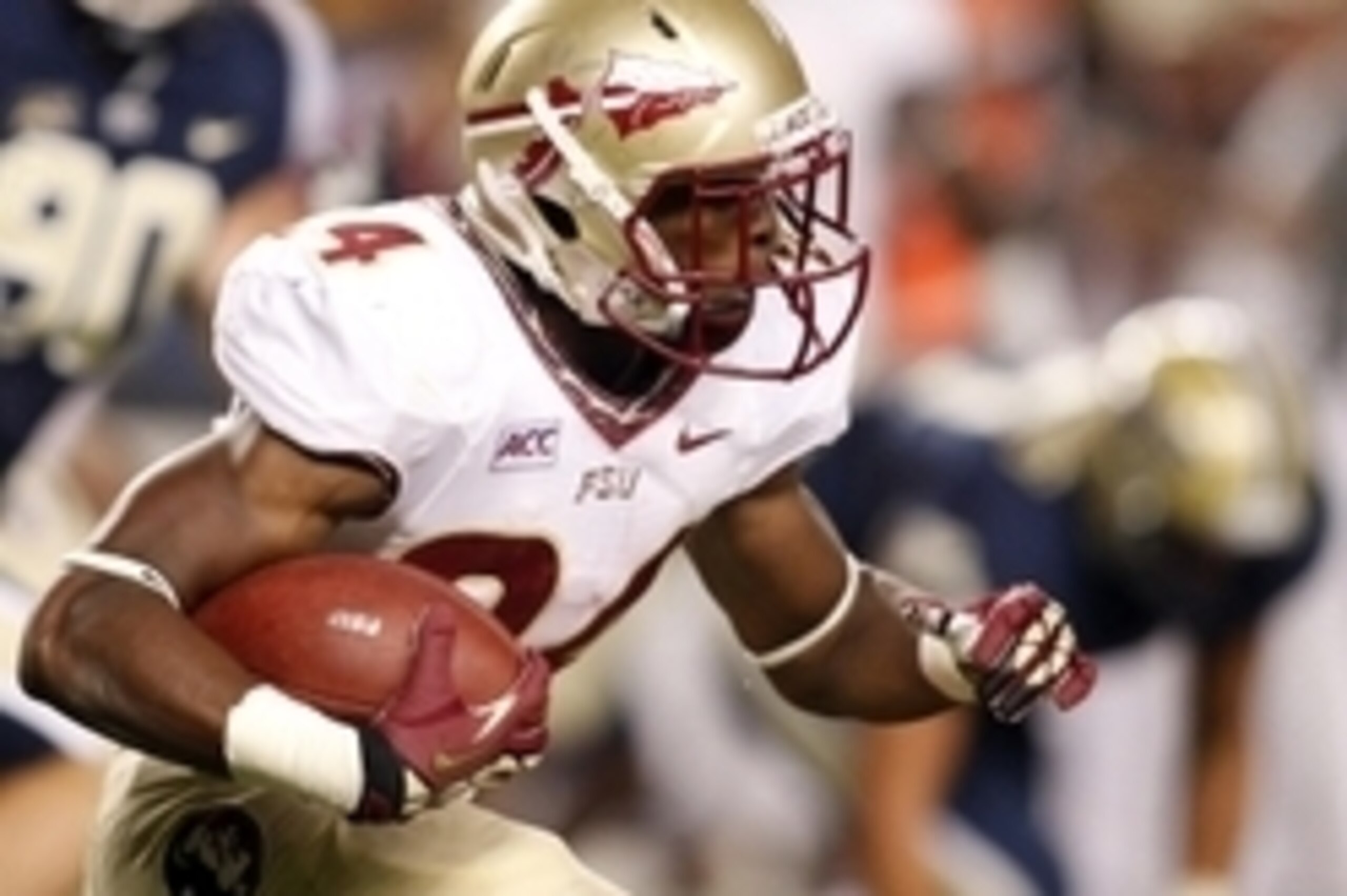 Sep 2, 2013; Pittsburgh, PA, USA; Florida State Seminoles running back Ryan Green (24) rushes the ball against the Pittsburgh Panthers during the fourth quarter at Heinz Field. The Florida State Seminoles won 41-13. Mandatory Credit: Charles LeClaire-USA