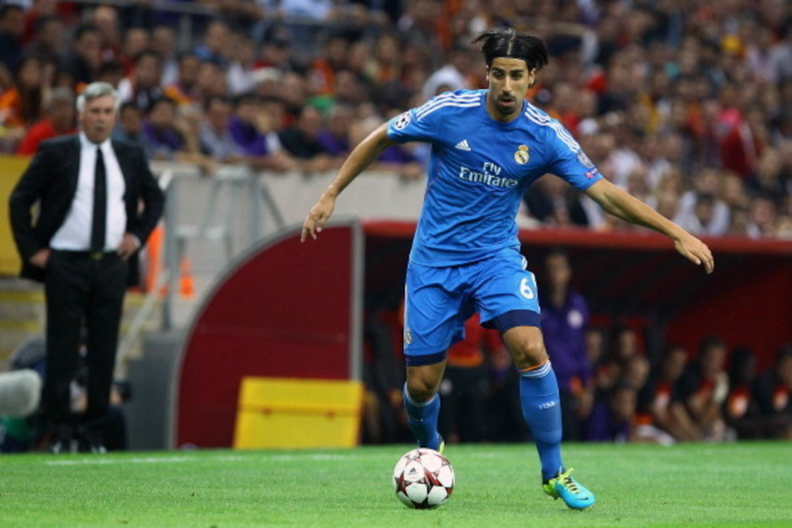 ISTANBUL, TURKEY - SEPTEMBER 17:  Sami Khedira of Real Madrid CF in action during the UEFA Champions League group stage match between Real Madrid CF and Galatasaray AS held on September 17, 2013 at the Ali Sami Yen Spor Kompleksi, in Istanbul, Turkey. (Ph
