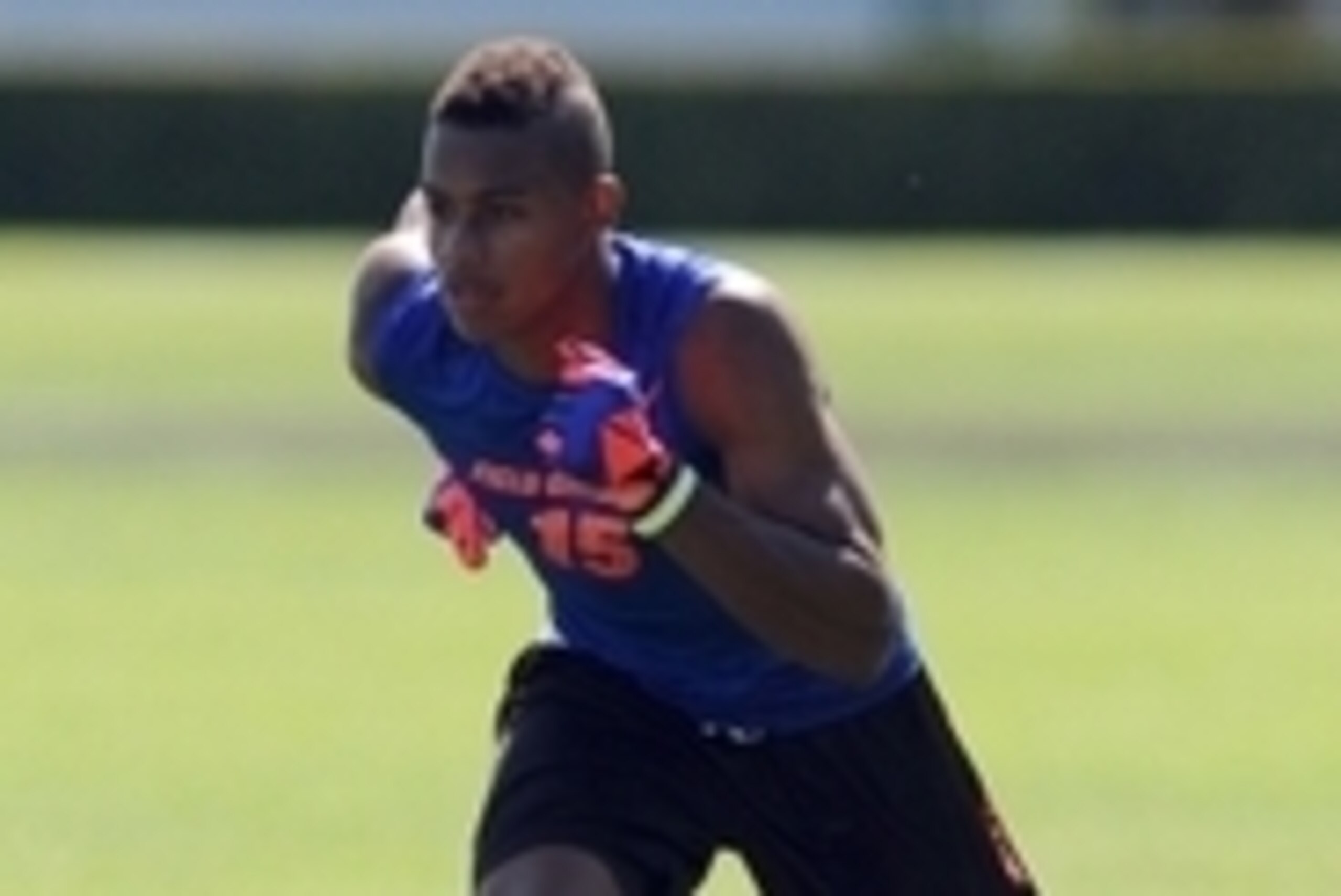 Jul 2, 2013; Beaverton, OR, USA; Wide receiver Malachi Dupre (15) runs a pass route during the Nike 7on7 pool play at Nike World Headquarters in Beaverton, Oregon on Tuesday July, 2, 2013. Mandatory Credit: Steve Dykes-USA TODAY Sports