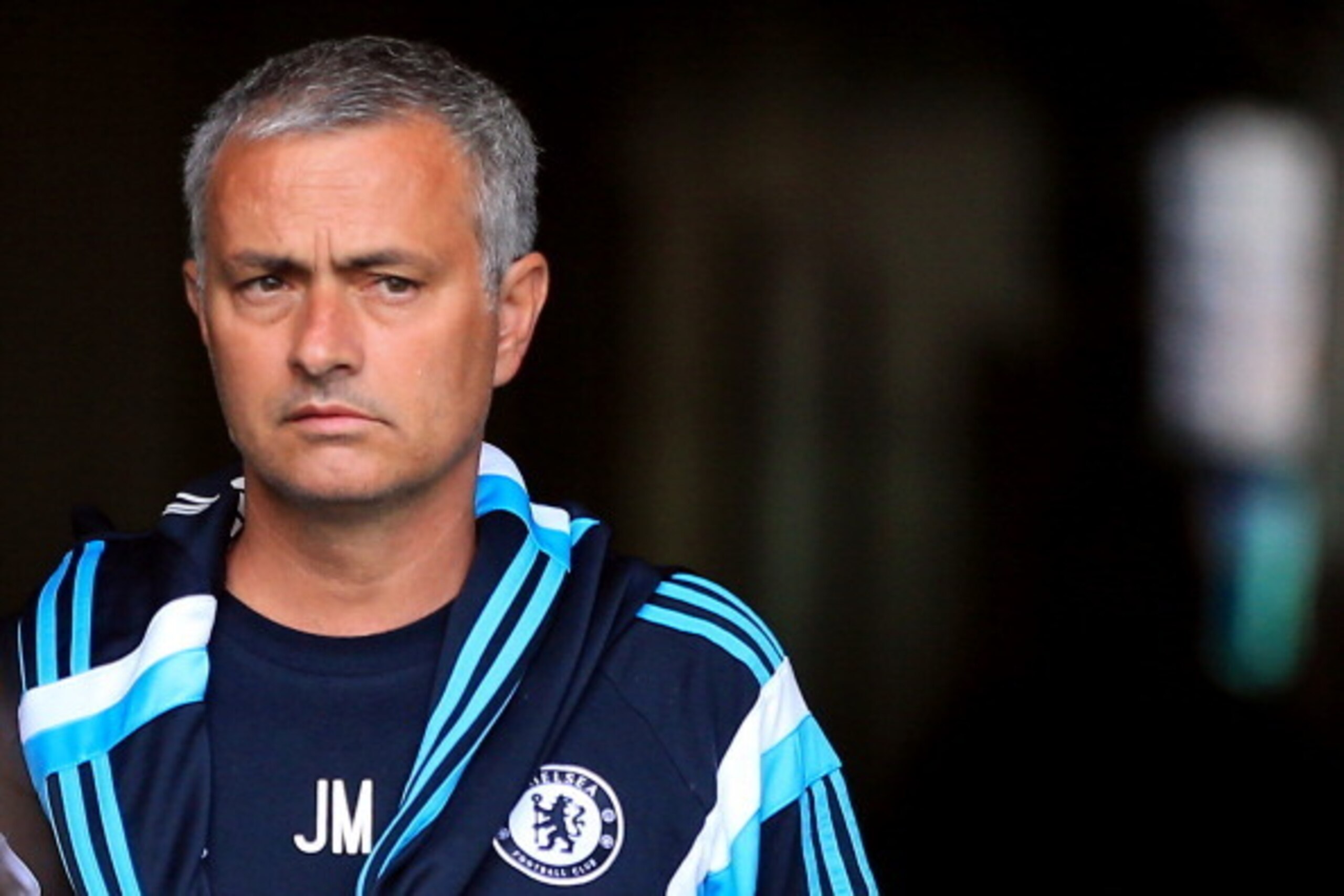 LJUBLJANA, SLOVENIA - JULY 27: Team manager of Chelsea Jose Mourinho looks on prior the Pre Season Friendly match between FC Olimpija Ljubljana and Chelsea at Stozice stadium in Ljubljana, Slovenia on Sunday, July 27, 2014. (Photo by Srdjan Stevanovic/Get LJUBLJANA, SLOVENIA - JULY 27: Team manager of Chelsea Jose Mourinho looks on prior the Pre Season Friendly match between FC Olimpija Ljubljana and Chelsea at Stozice stadium in Ljubljana, Slovenia on Sunday, July 27, 2014. (Photo by Srdjan Stevanovic/Get