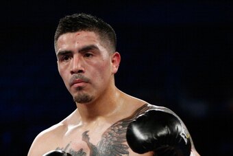 LAS VEGAS, NV - MARCH 30:  Brandon Rios stands in the ring during his WBO interim junior welterweight championship bout against Mike Alvarado at the Mandalay Bay Events Center on March 30, 2013 in Las Vegas, Nevada. (Photo by Josh Hedges/Getty Images)