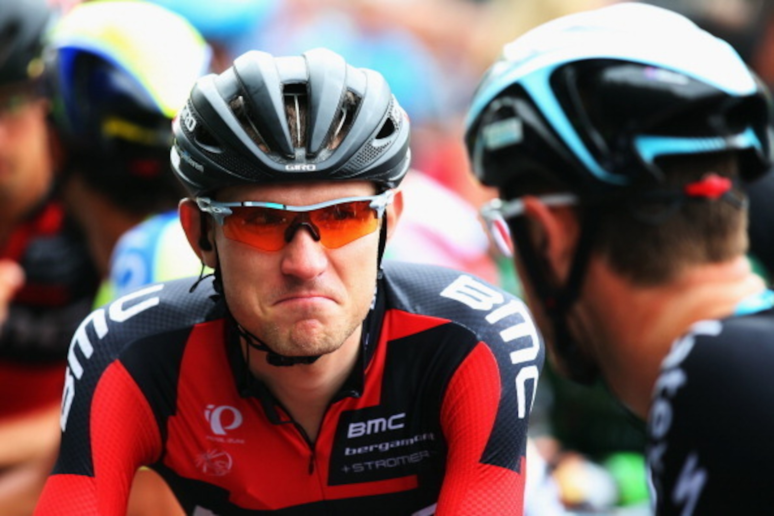 BERGERAC, FRANCE - JULY 25:  Tejay van Garderen of the United States and the BMC Racing Team in action during the nineteenth stage of the 2014 Tour de France, a 208km stage between Maubourguet Pays du Val d'Adour and Bergerac, on July 25, 2014 in  Maubour