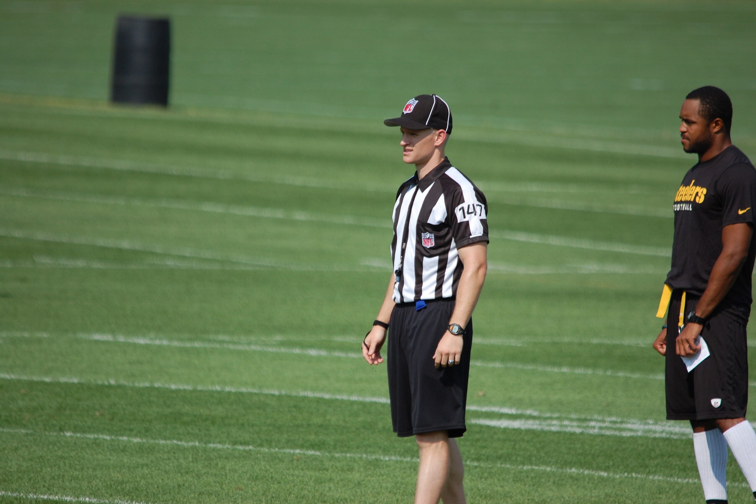 Officials made their presence at training camp.