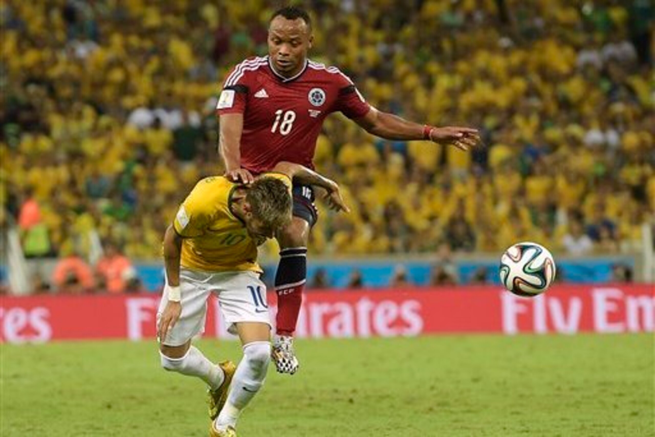 Neymar was injured during the World Cup.