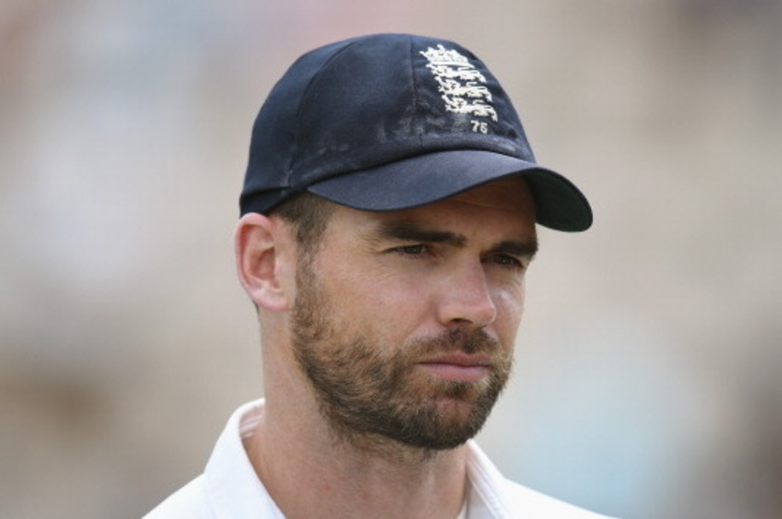 SOUTHAMPTON, ENGLAND - JULY 31: England player James Anderson looks on after day five of the 3rd Investec Test match between England and India at Ageas Bowl on July 31, 2014 in Southampton, England. (Photo by Stu Forster/Getty Images) SOUTHAMPTON, ENGLAND - JULY 31: England player James Anderson looks on after day five of the 3rd Investec Test match between England and India at Ageas Bowl on July 31, 2014 in Southampton, England. (Photo by Stu Forster/Getty Images)