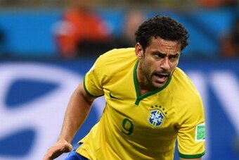 BELO HORIZONTE, BRAZIL - JULY 08: Fred of Brazil reacts during the 2014 FIFA World Cup Brazil Semi Final match between Brazil and Germany at Estadio Mineirao on July 8, 2014 in Belo Horizonte, Brazil.  (Photo by Buda Mendes/Getty Images)
