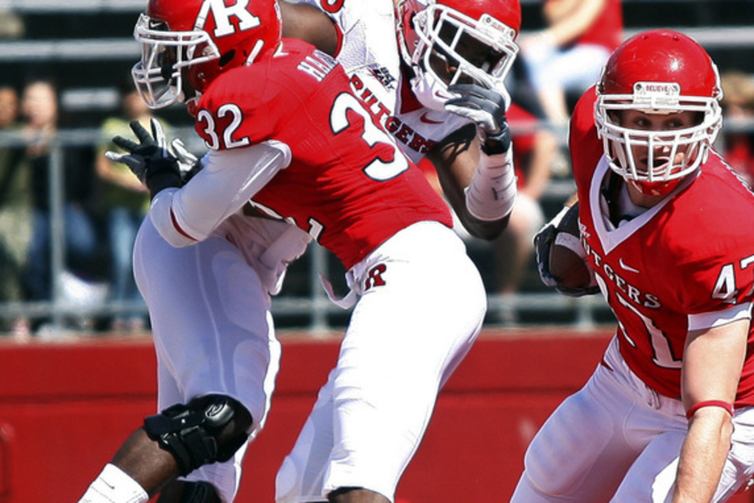 Kivlehan (No. 47) focused on football in college, but the Mariners like his athleticism.