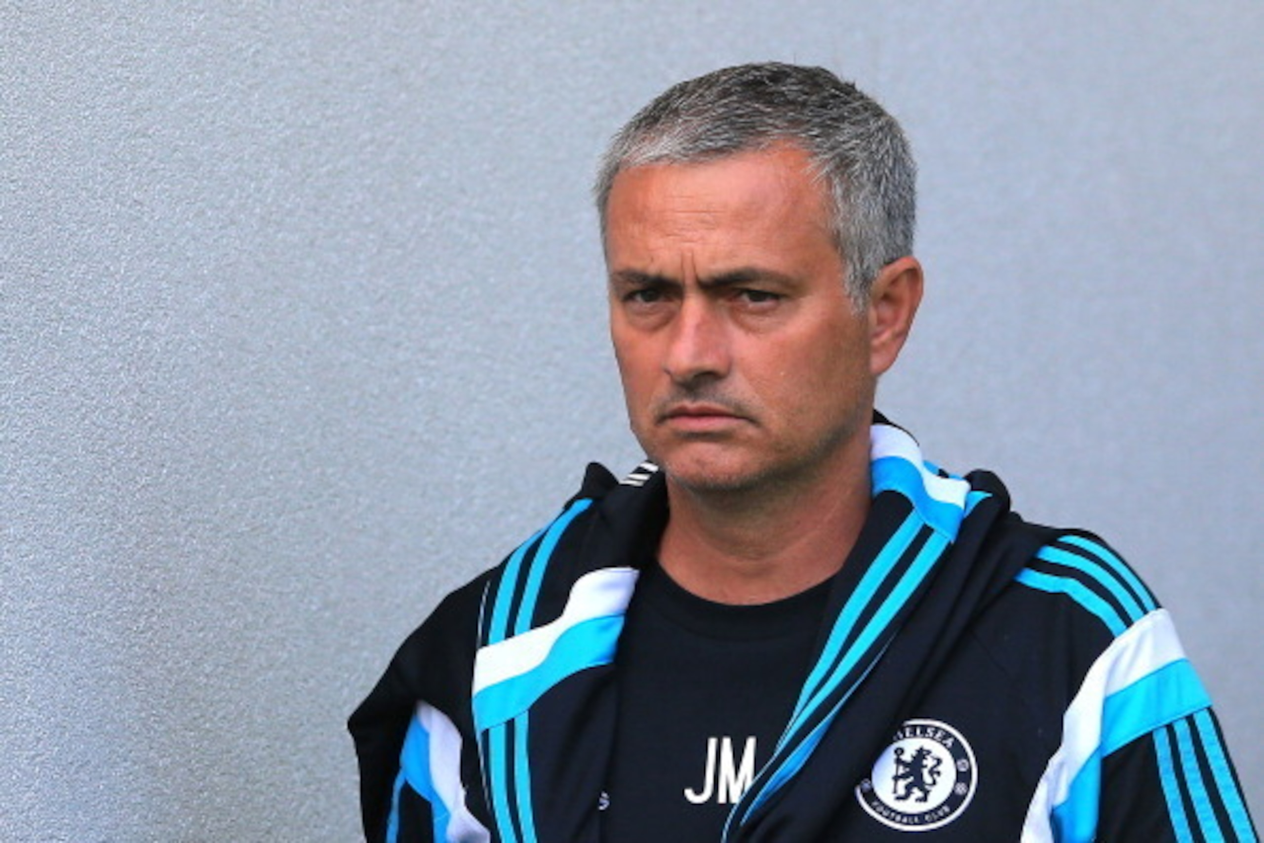 LJUBLJANA, SLOVENIA - JULY 27: Team manager of Chelsea Jose Mourinho looks on prior the Pre Season Friendly match between FC Olimpija Ljubljana and Chelsea at Stozice stadium in Ljubljana, Slovenia on Sunday, July 27, 2014. (Photo by Srdjan Stevanovic/Get LJUBLJANA, SLOVENIA - JULY 27: Team manager of Chelsea Jose Mourinho looks on prior the Pre Season Friendly match between FC Olimpija Ljubljana and Chelsea at Stozice stadium in Ljubljana, Slovenia on Sunday, July 27, 2014. (Photo by Srdjan Stevanovic/Get