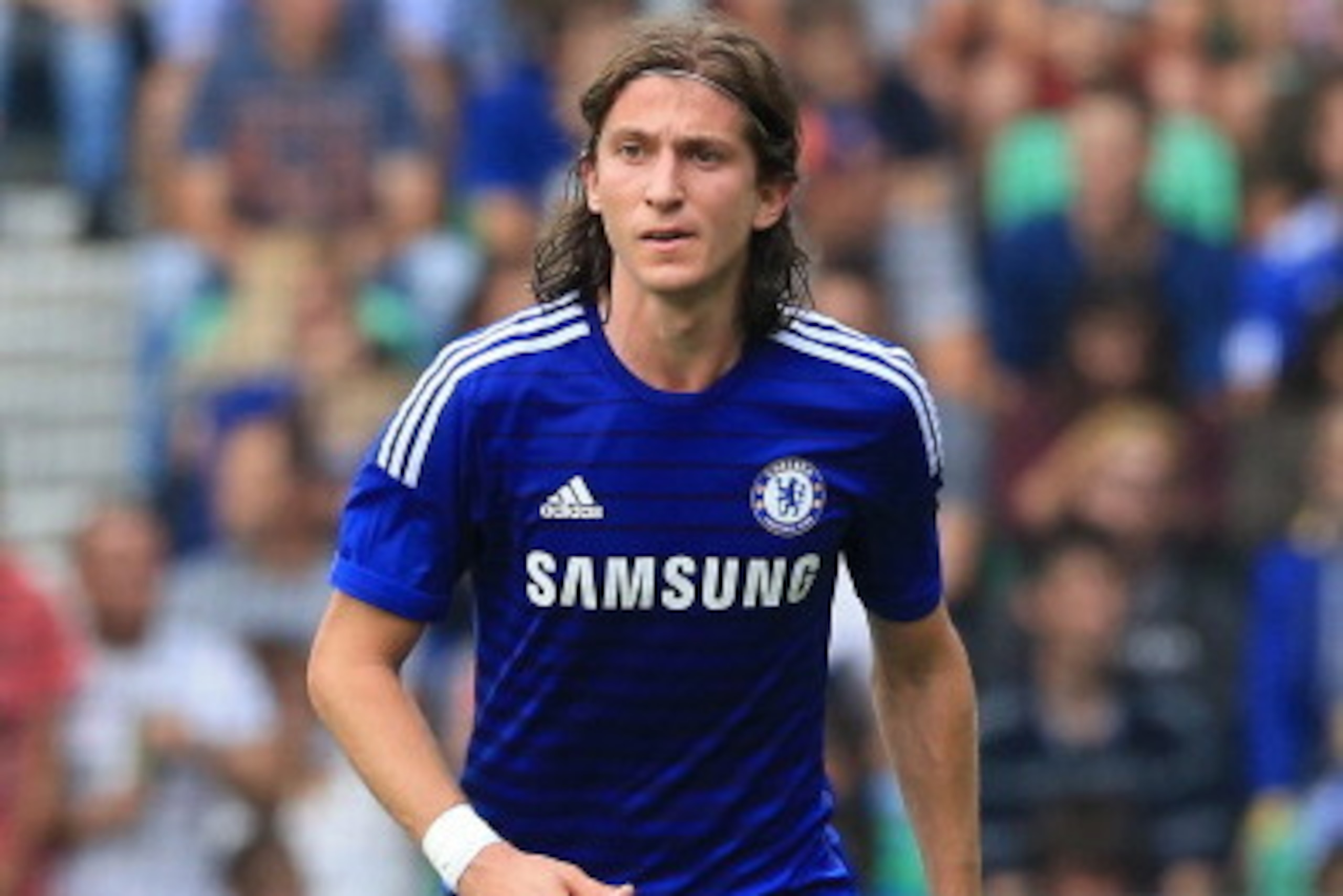 LJUBLJANA, SLOVENIA - JULY 27: Luis Felipe of Chelsea in action during the Pre Season Friendly  match between FC Olimpija Ljubljana and Chelsea at Stozice stadium in Ljubljana, Slovenia on Sunday, July 27, 2014. (Photo by Srdjan Stevanovic/Getty Images)