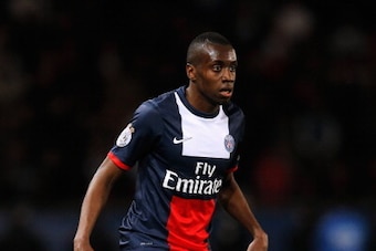 PARIS, FRANCE - MAY 07:  Blaise Matuidi of PSG in action during the Ligue 1 match between Paris Saint-Germain FC and Stade Rennais FC at Parc des Princes on May 7, 2014 in Paris, France.  (Photo by Dean Mouhtaropoulos/Getty Images)