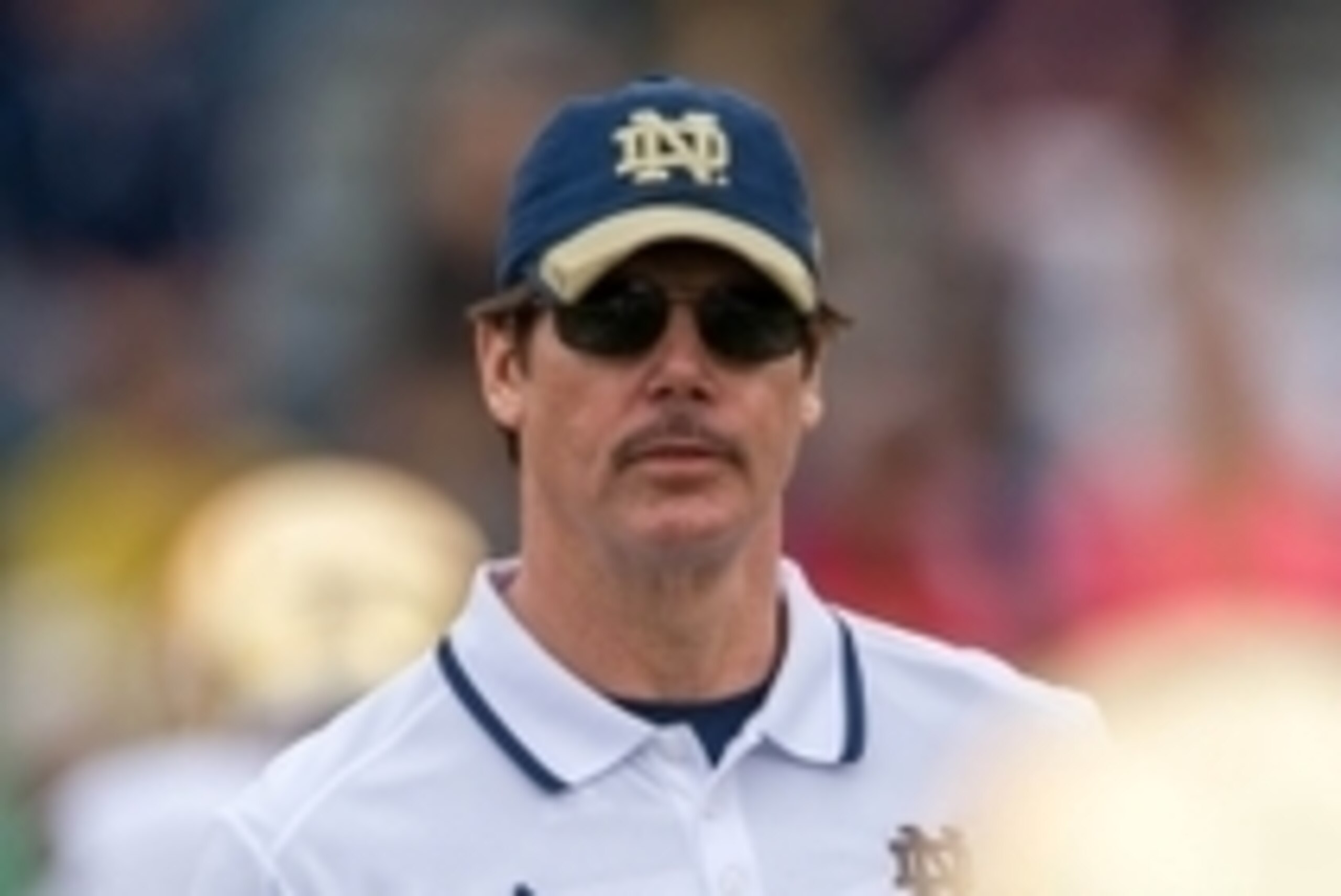 Apr 12, 2014; Notre Dame, IN, USA; Notre Dame Fighting Irish defensive coordinator Brian VanGorder watches warmups before the Blue-Gold Game at Notre Dame Stadium. Mandatory Credit: Matt Cashore-USA TODAY Sports Apr 12, 2014; Notre Dame, IN, USA; Notre Dame Fighting Irish defensive coordinator Brian VanGorder watches warmups before the Blue-Gold Game at Notre Dame Stadium. Mandatory Credit: Matt Cashore-USA TODAY Sports