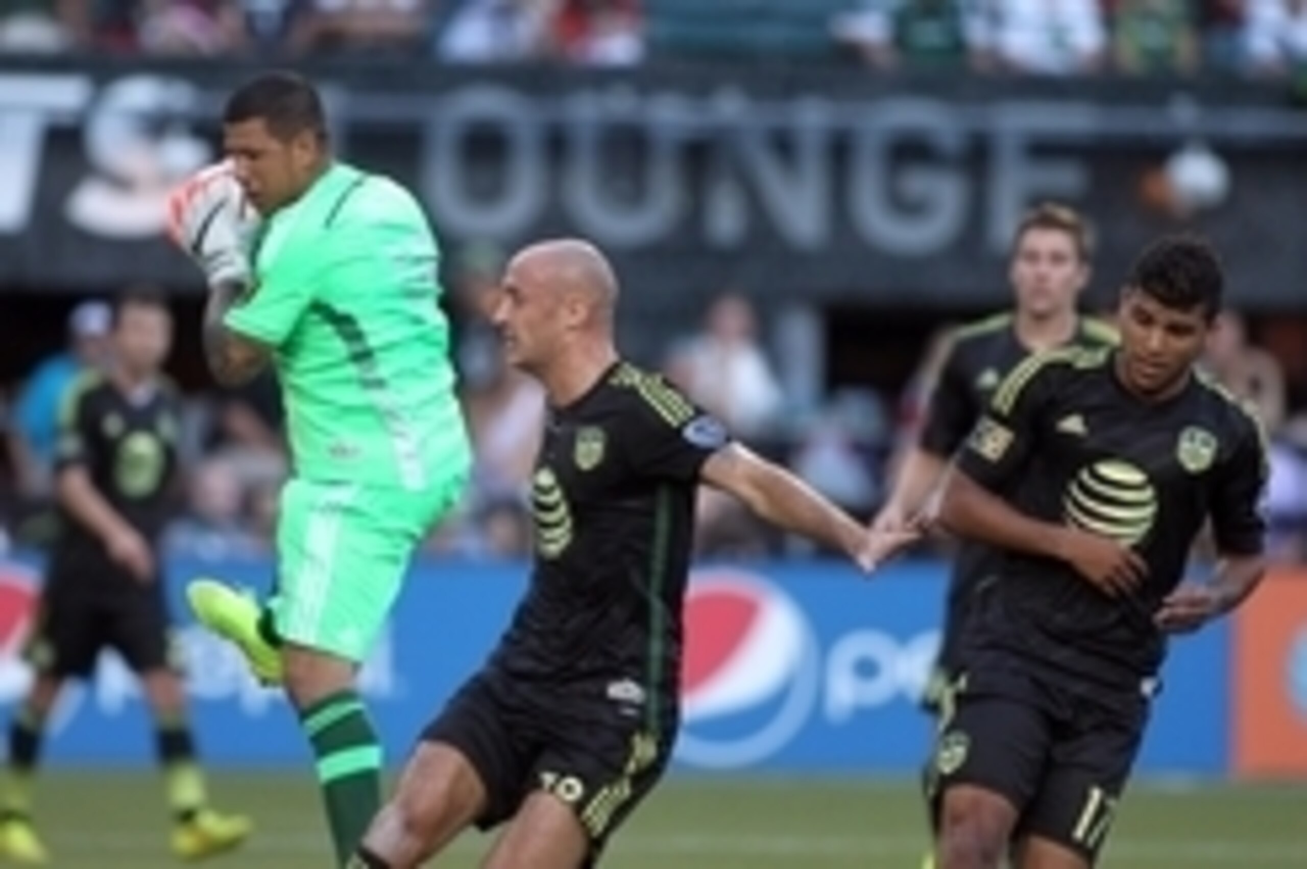 Aug 6, 2014; Portland, OR, USA; MLS All Stars goalkeeper Nick Rimando (18) of Real Salt Lake catches the ball during the 2014 MLS All Star Game at Providence Park. Mandatory Credit: Craig Mitchelldyer-USA TODAY Sports Aug 6, 2014; Portland, OR, USA; MLS All Stars goalkeeper Nick Rimando (18) of Real Salt Lake catches the ball during the 2014 MLS All Star Game at Providence Park. Mandatory Credit: Craig Mitchelldyer-USA TODAY Sports