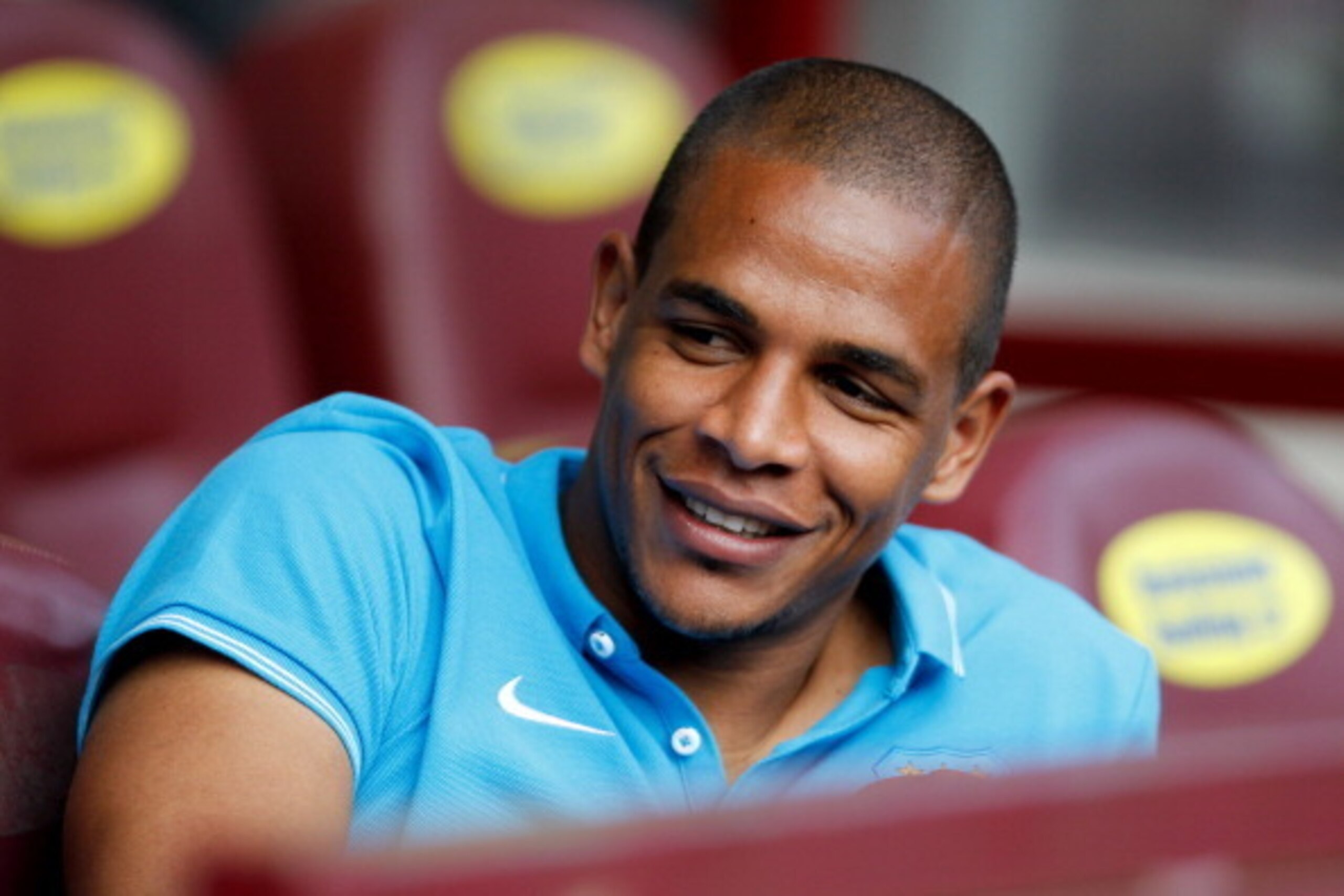 EDINBURGH, SCOTLAND - JULY 18: Fernando of Manchester city before the pre-season friendly at Tynecastle Stadium on July 18, 2014 in Edinburgh, Scotland. (Photo by Richard Sellers/Getty Images)