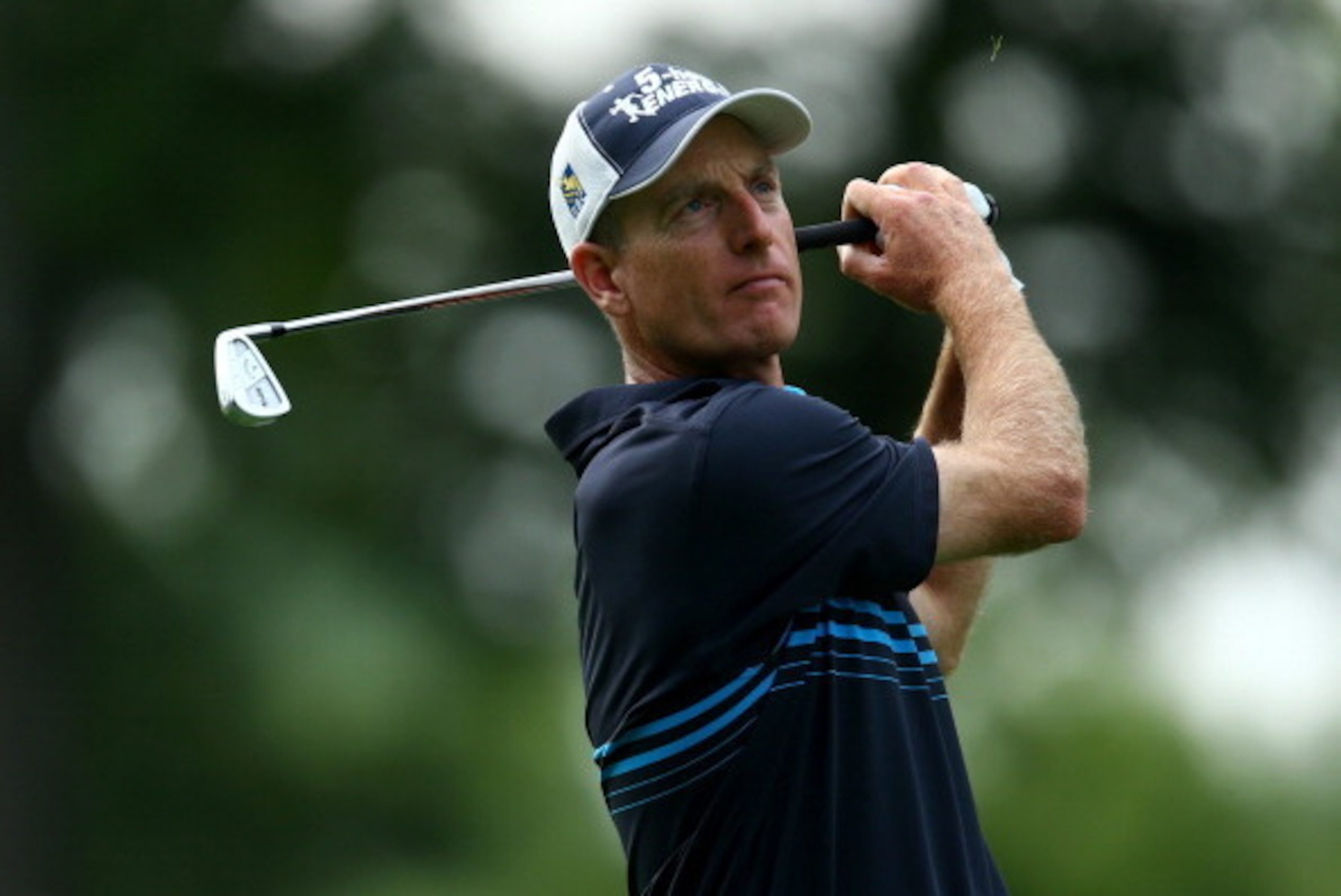 LOUISVILLE, KY - AUGUST 07:  Jim Furyk of the United States hits the second shot on the 12th fairway during the first round of the 96th PGA Championship at Valhalla Golf Club on August 7, 2014 in Louisville, Kentucky.  (Photo by Jeff Gross/Getty Images)