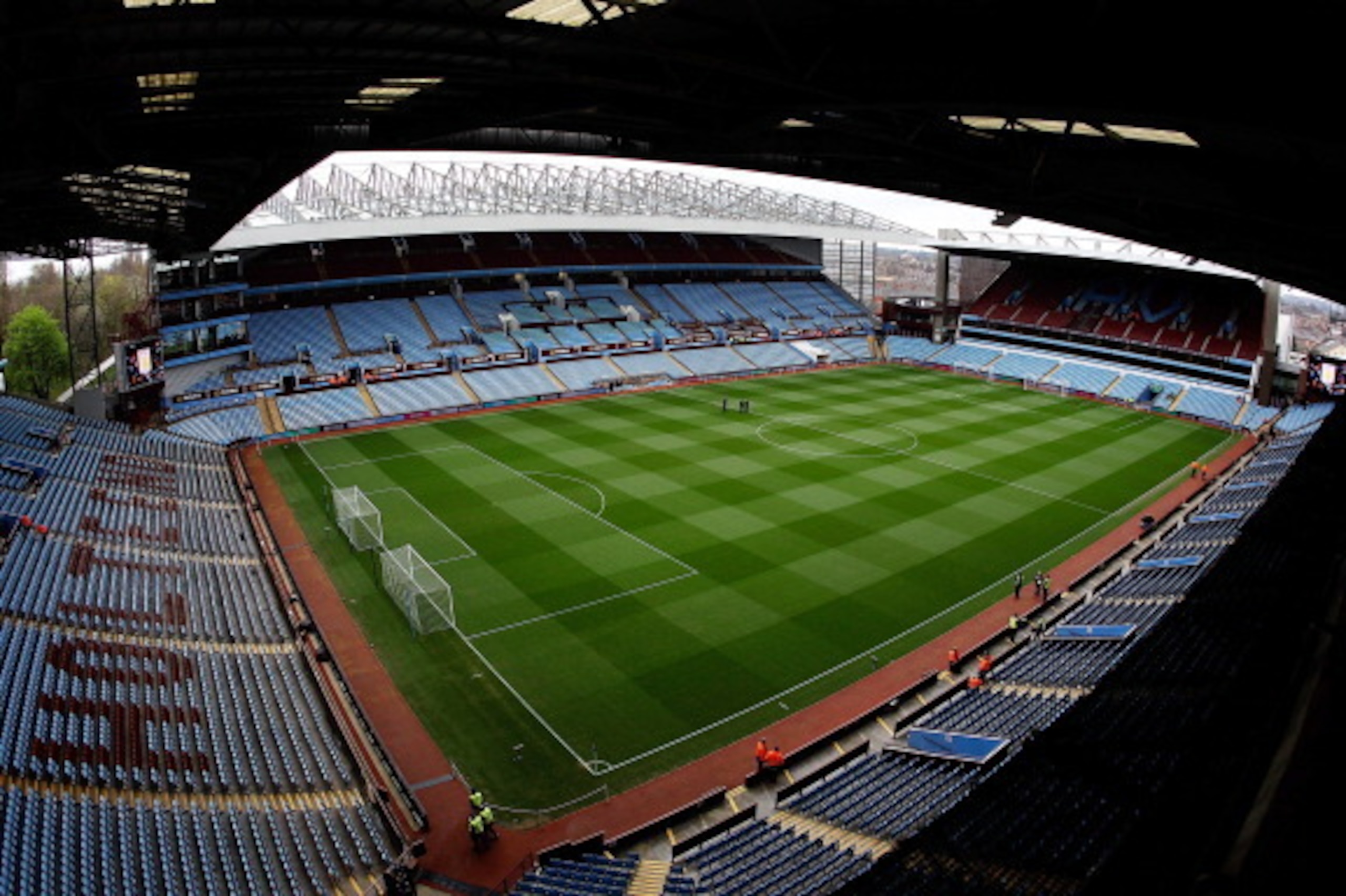 BIRMINGHAM, ENGLAND - APRIL 05: A general view of Villa Park prior to the Barclays Premier League match between Aston Villa and Fulham at Villa Park on April 5, 2014 in Birmingham, England.  (Photo by Ben Hoskins/Getty Images)