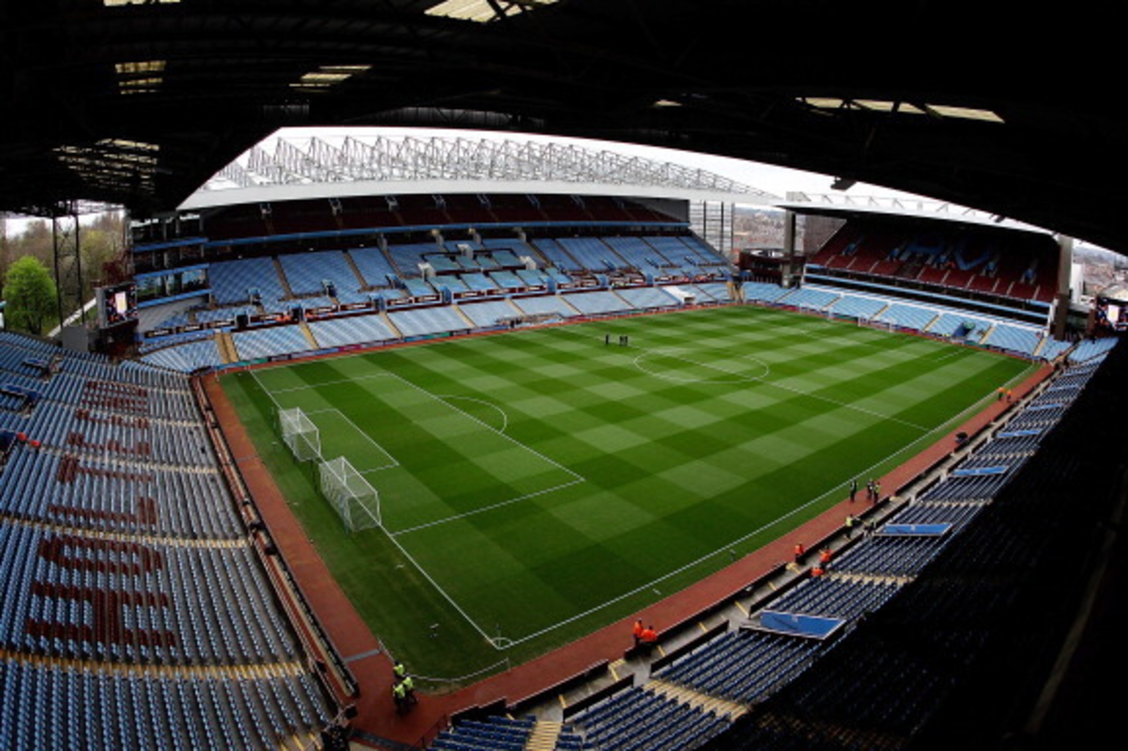 BIRMINGHAM, ENGLAND - APRIL 05: A general view of Villa Park prior to the Barclays Premier League match between Aston Villa and Fulham at Villa Park on April 5, 2014 in Birmingham, England.  (Photo by Ben Hoskins/Getty Images)