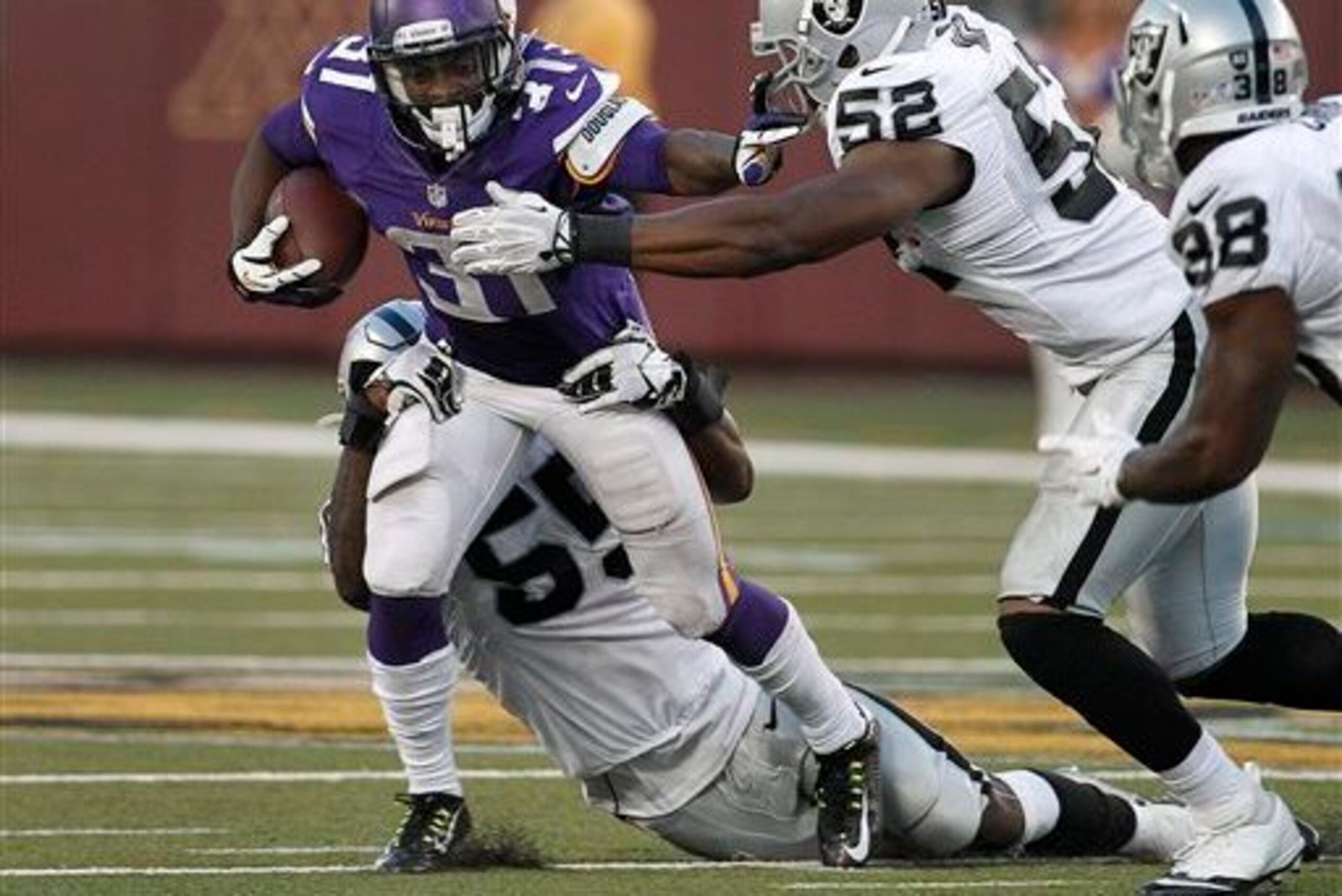Sio Moore was able to drag down Bridgewater for a sack.