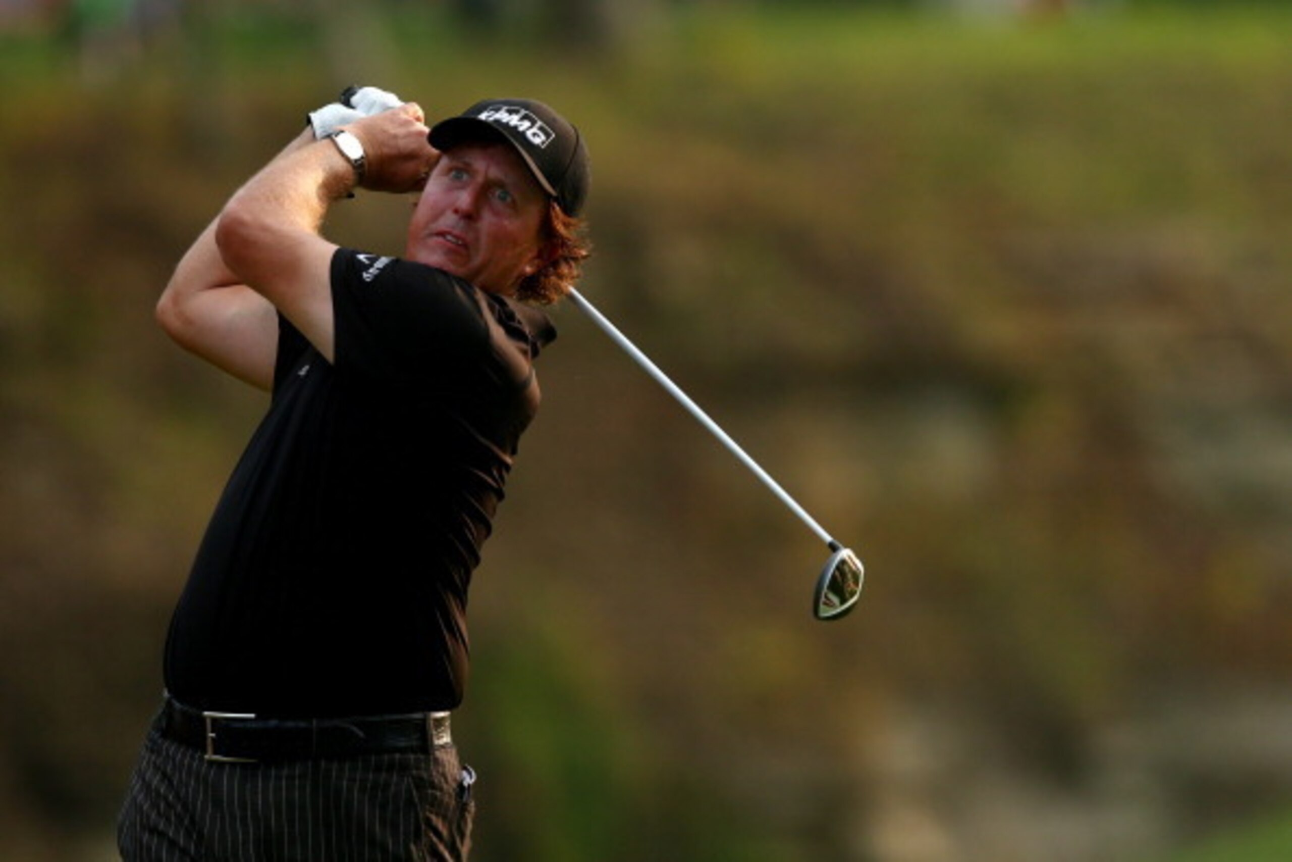 LOUISVILLE, KY - AUGUST 10: Phil Mickelson of the United States hits his tee shot on the 15th hole during the final round of the 96th PGA Championship at Valhalla Golf Club on August 10, 2014 in Louisville, Kentucky. (Photo by Jeff Gross/Getty Images) LOUISVILLE, KY - AUGUST 10: Phil Mickelson of the United States hits his tee shot on the 15th hole during the final round of the 96th PGA Championship at Valhalla Golf Club on August 10, 2014 in Louisville, Kentucky. (Photo by Jeff Gross/Getty Images)