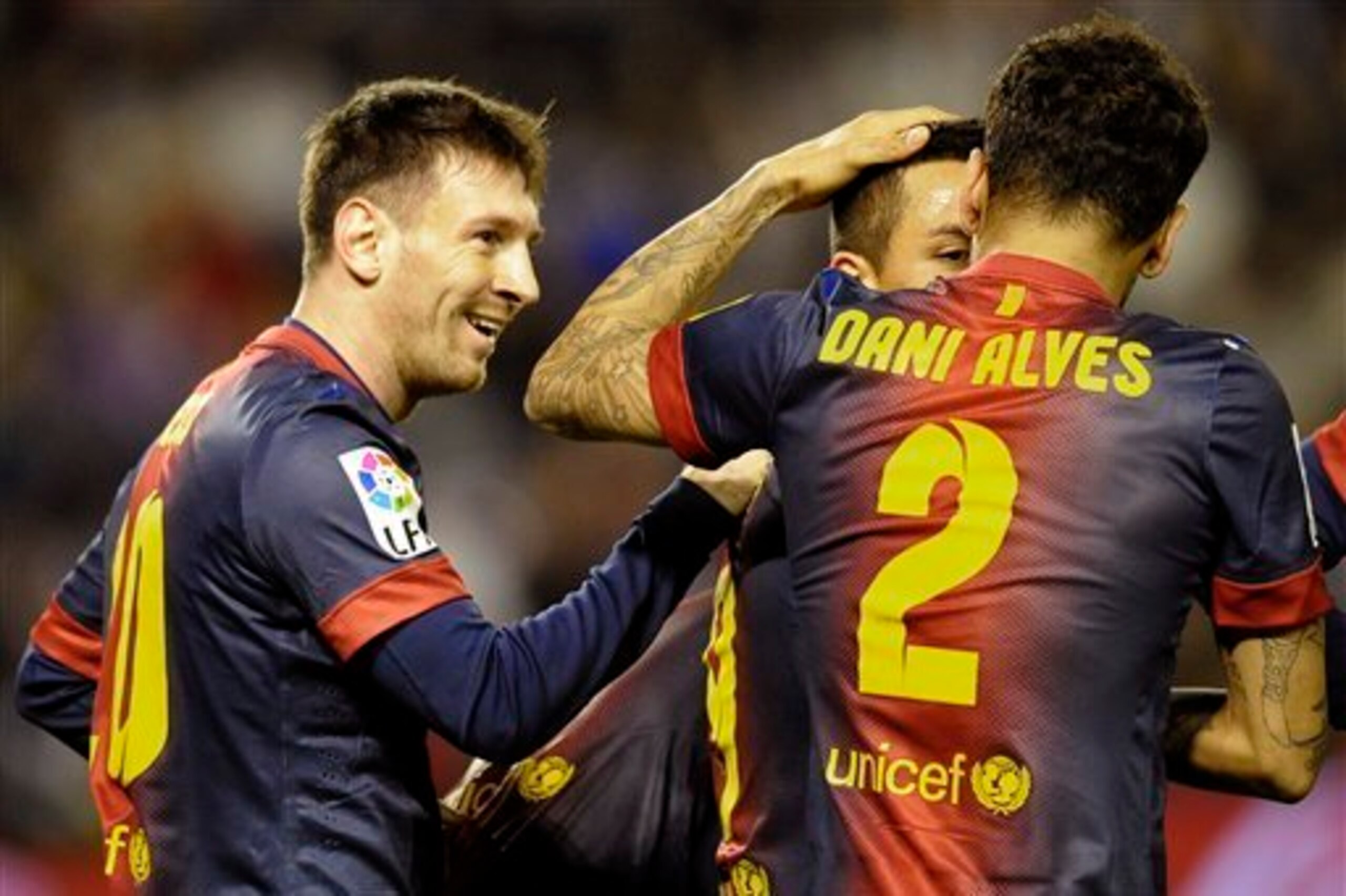 Alves loves to get forward and join the attack.