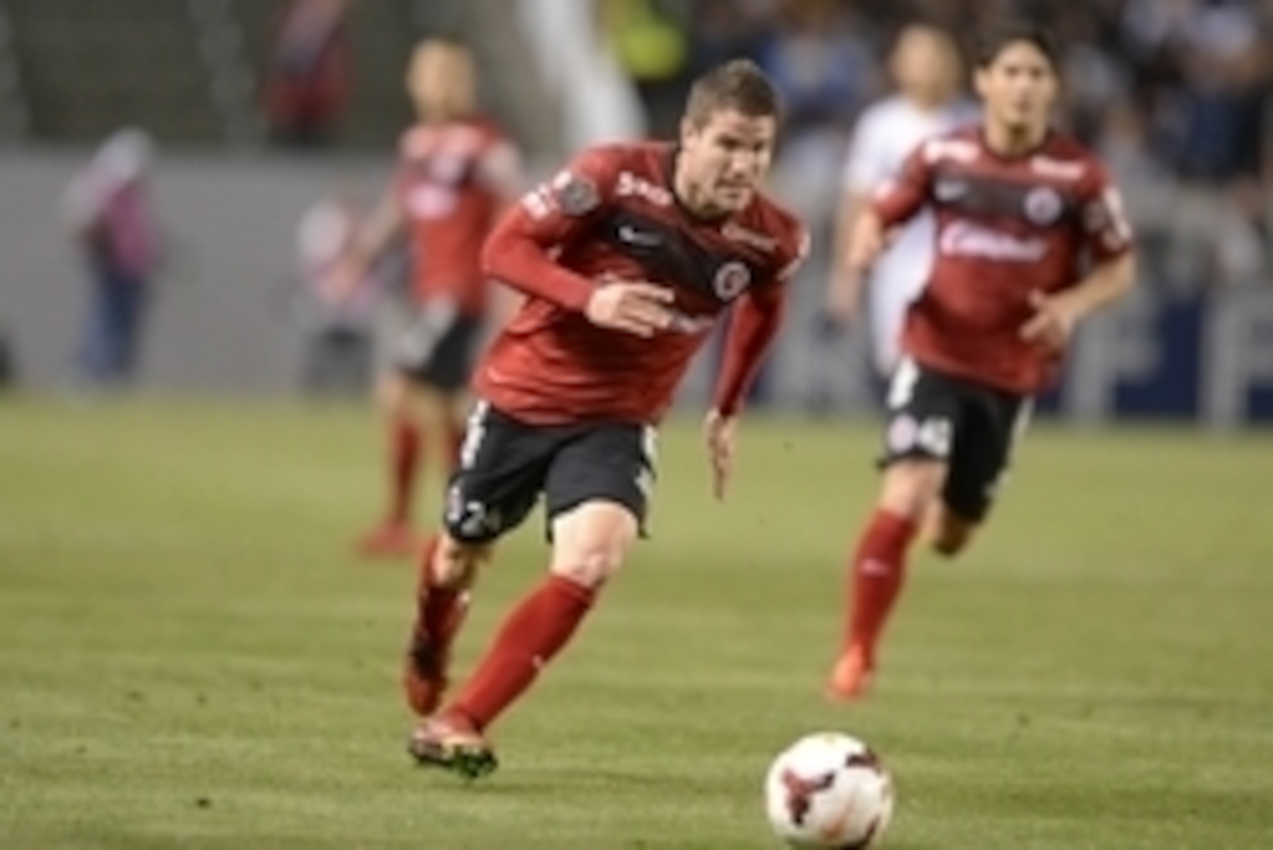 Mar 12, 2014; Carson, CA, USA; Club Tijuana defender Greg Garza (24) during Champions League match against Los Angeles Galaxy at StubHub Center. The Galaxy defeated Club Tijuana 1-0. Mandatory Credit: Kirby Lee-USA TODAY Sports