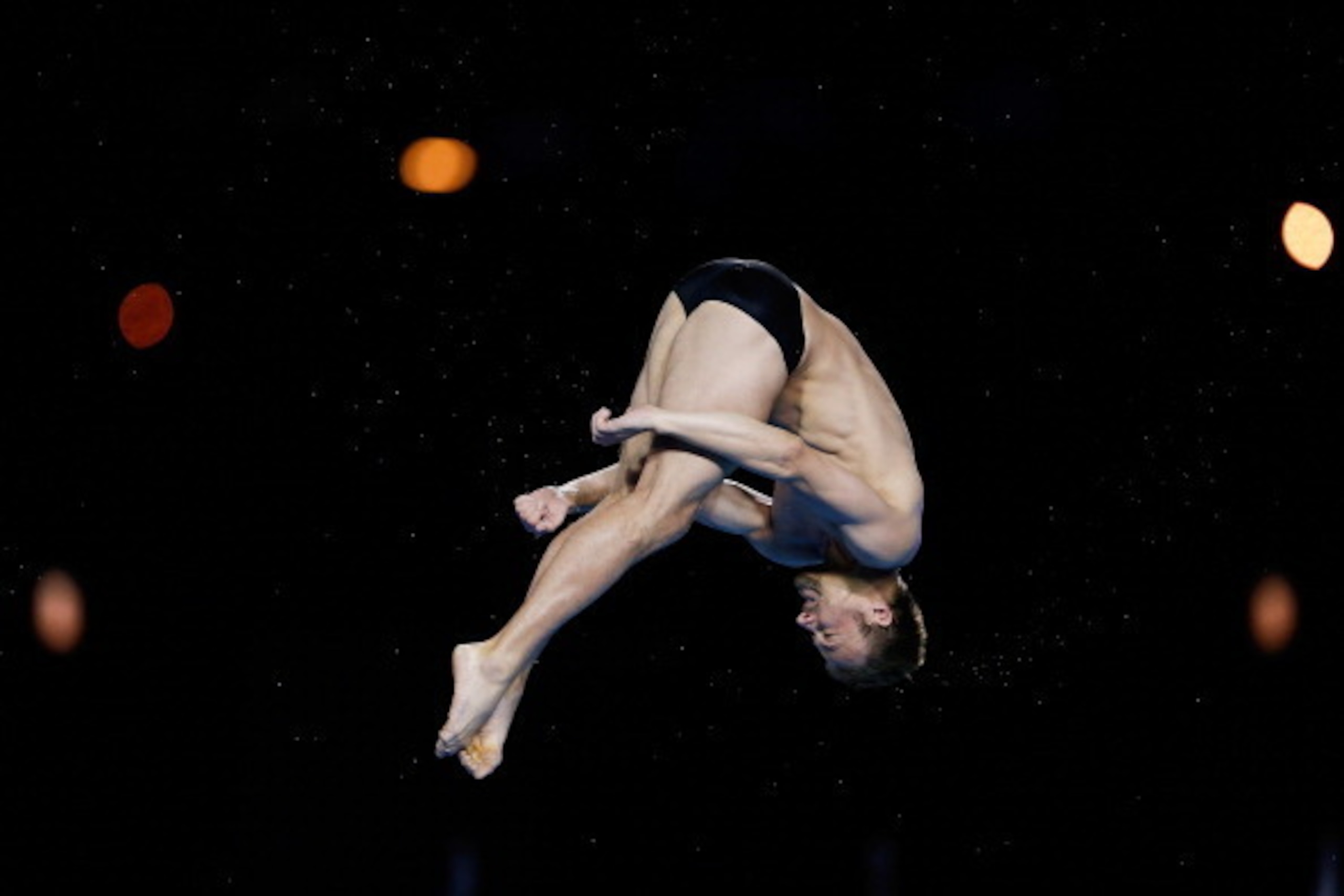 SHANGHAI, CHINA - JULY 20:  Sascha Matthias Klein of Germany compete in the Men's 10m Platform Final during day six of the 19th FINA Diving World Cup at the Oriental Sports Center on July 20, 2014 in Shanghai, China.  (Photo by Lintao Zhang/Getty Images)