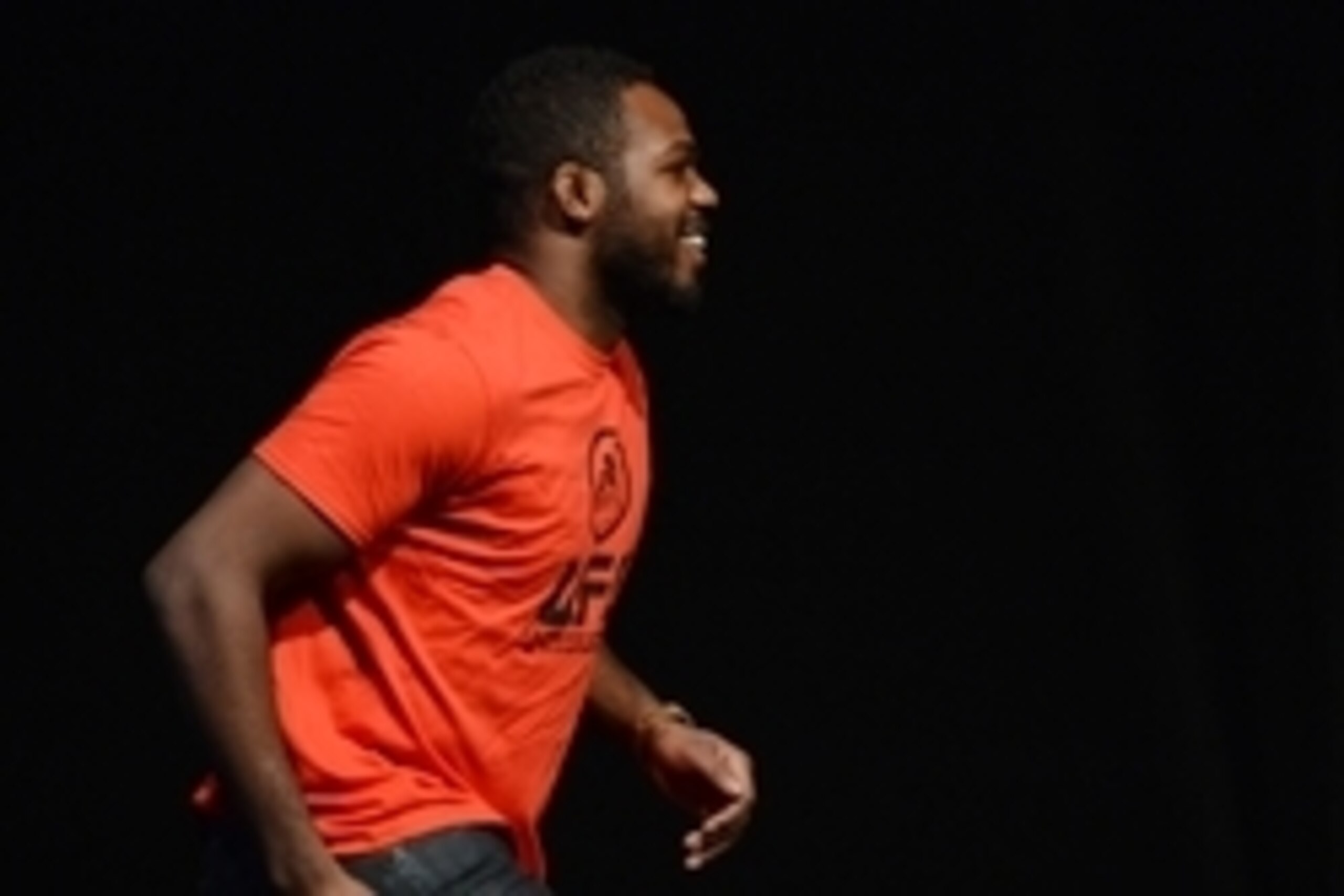 December 13, 2013; Sacramento, CA, USA; UFC light heavyweight Jon Jones walks on stage for the announcement of the EA Sports UFC video game cover winner before the official weigh-in for UFC on FOX 9 at Sleep Train Arena. Mandatory Credit: Kyle Terada-USA December 13, 2013; Sacramento, CA, USA; UFC light heavyweight Jon Jones walks on stage for the announcement of the EA Sports UFC video game cover winner before the official weigh-in for UFC on FOX 9 at Sleep Train Arena. Mandatory Credit: Kyle Terada-USA