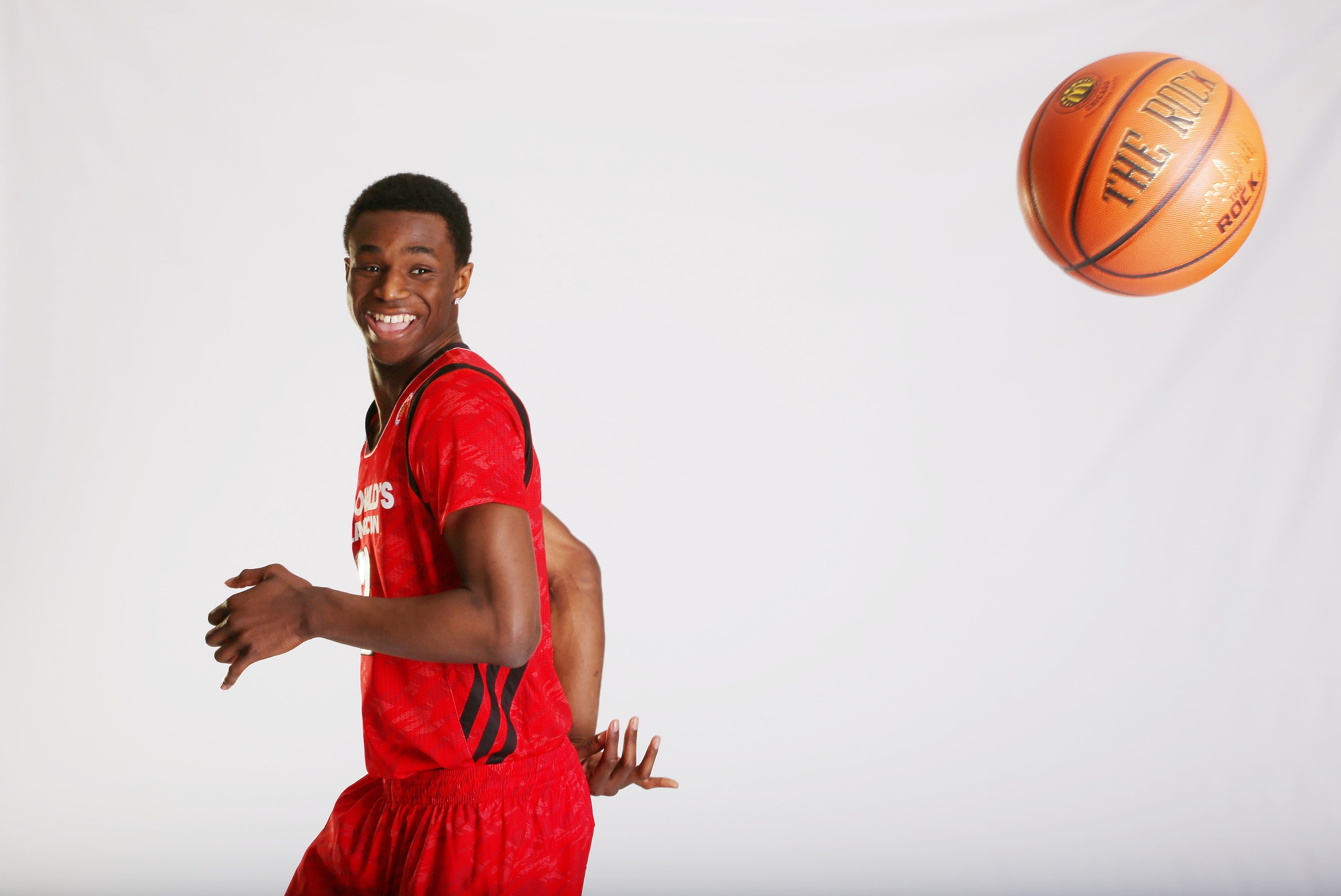 April 3, 2013; Chicago, IL, USA;  McDonald's All American forward Andrew Wiggins (22) poses for portraits before the 36th McDonalds All American Games to be played at the United Center. Mandatory Credit: Brian Spurlock-USA TODAY Sports