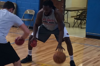 Carroll working on his ball-handling this summer with NBA trainer DJ Sackmann.