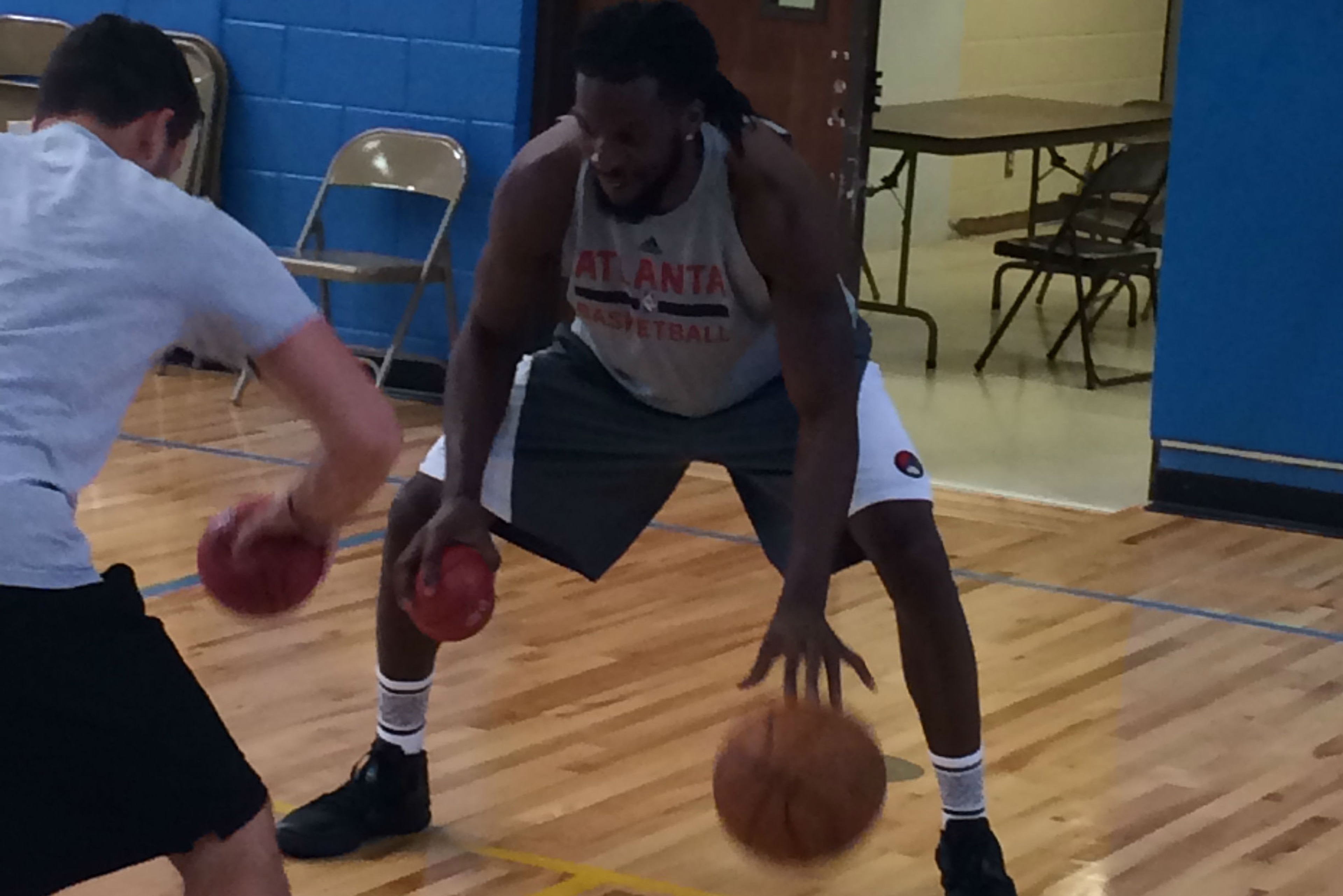 Carroll working on his ball-handling this summer with NBA trainer DJ Sackmann. Carroll working on his ball-handling this summer with NBA trainer DJ Sackmann.