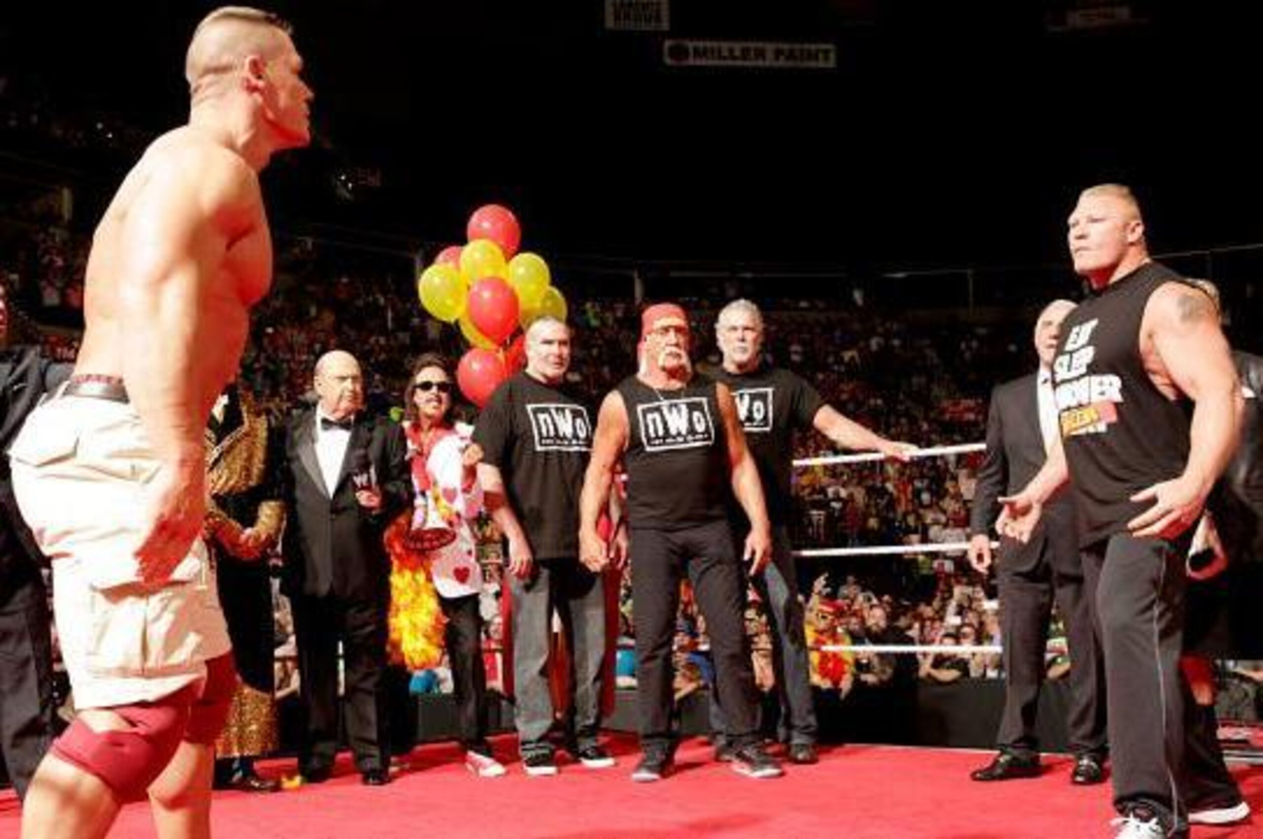 John Cena and Lesnar on Raw